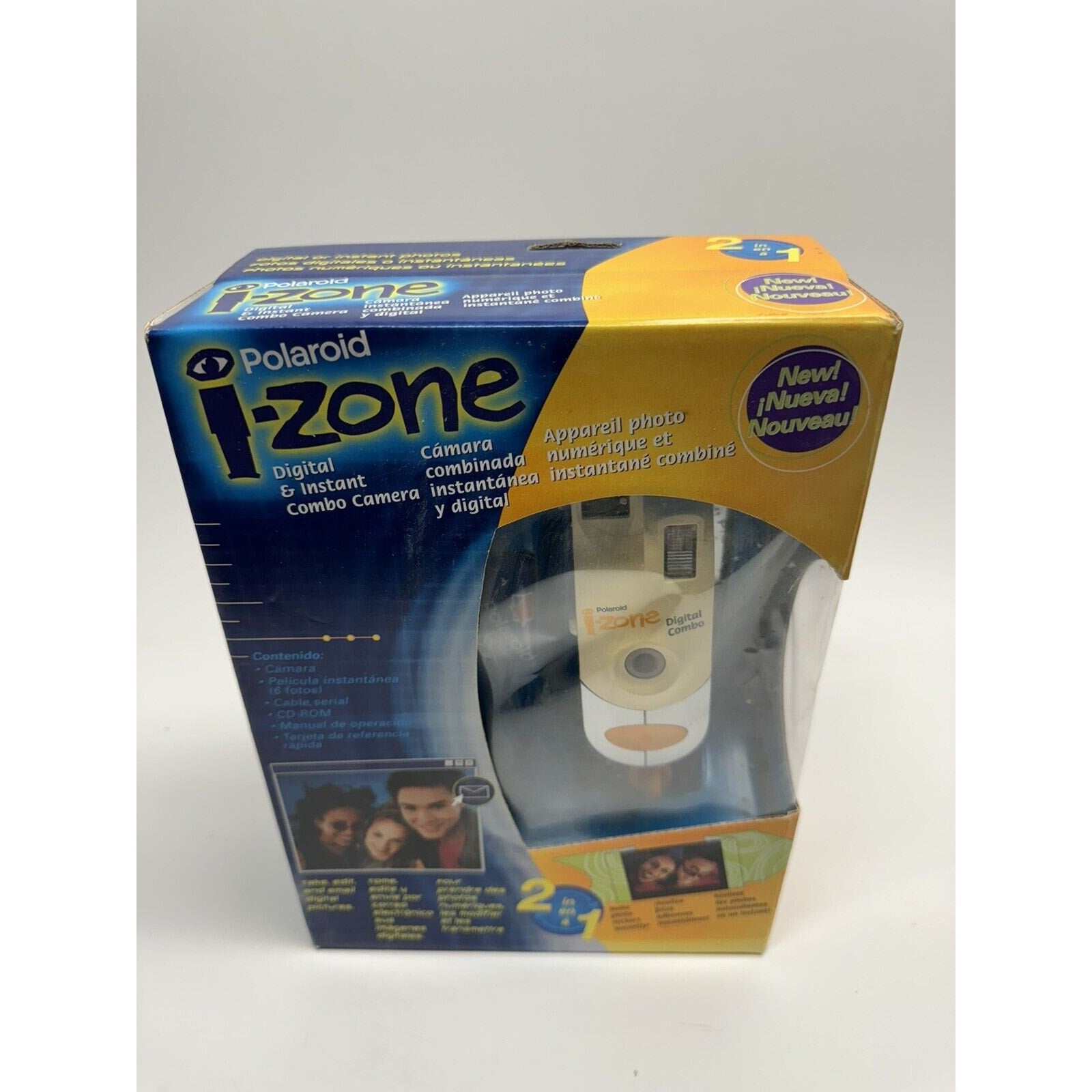VINTAGE NOS 2000 Polaroid i-Zone Digital & Instant Combo Camera