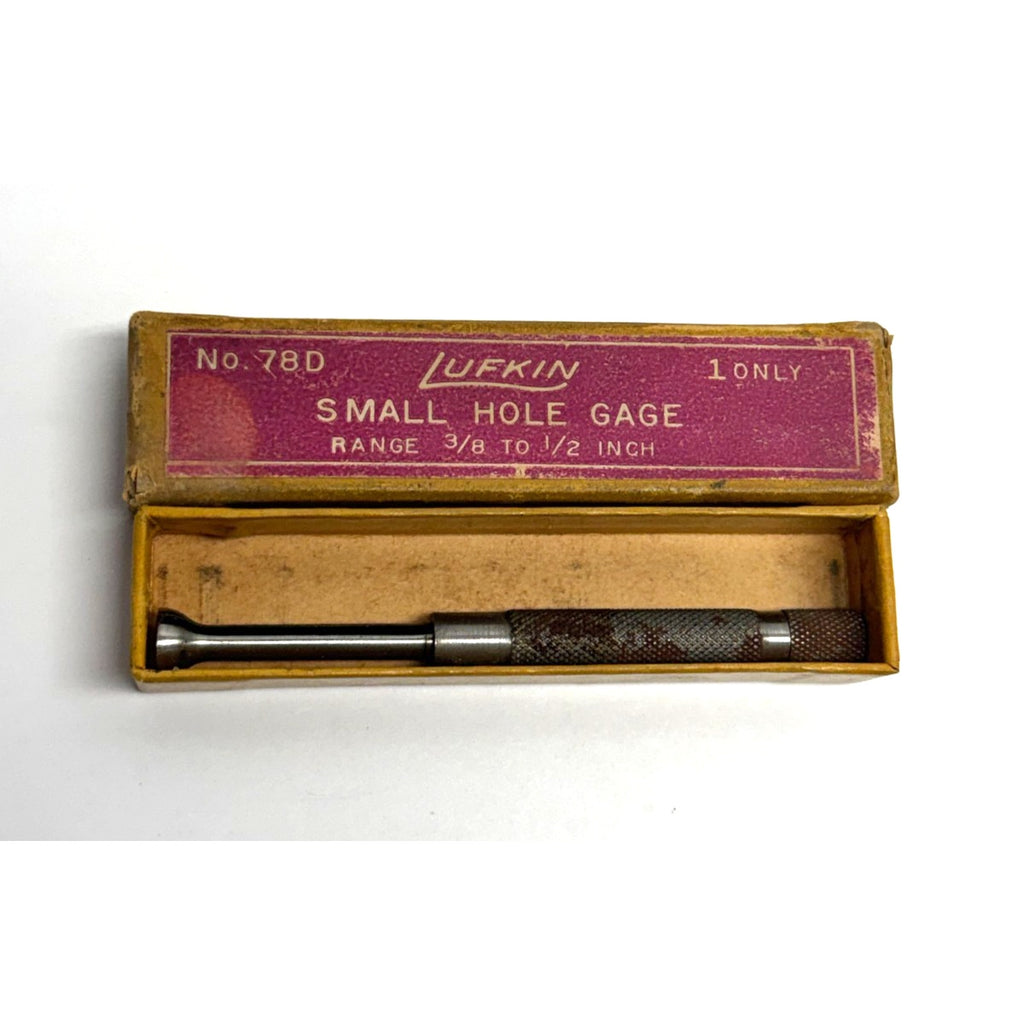 Vintage LUFKIN No. 78D Small Hole Gage 3/8" to 1/2" Range Machinist Tool