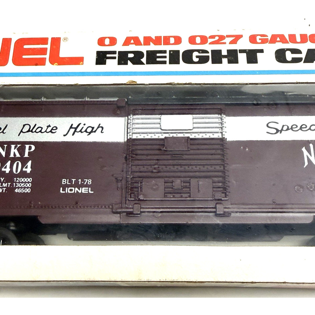 Vintage O Gauge Lionel 6-9404 Nickel Plate Road Boxcar (LN BOXED)