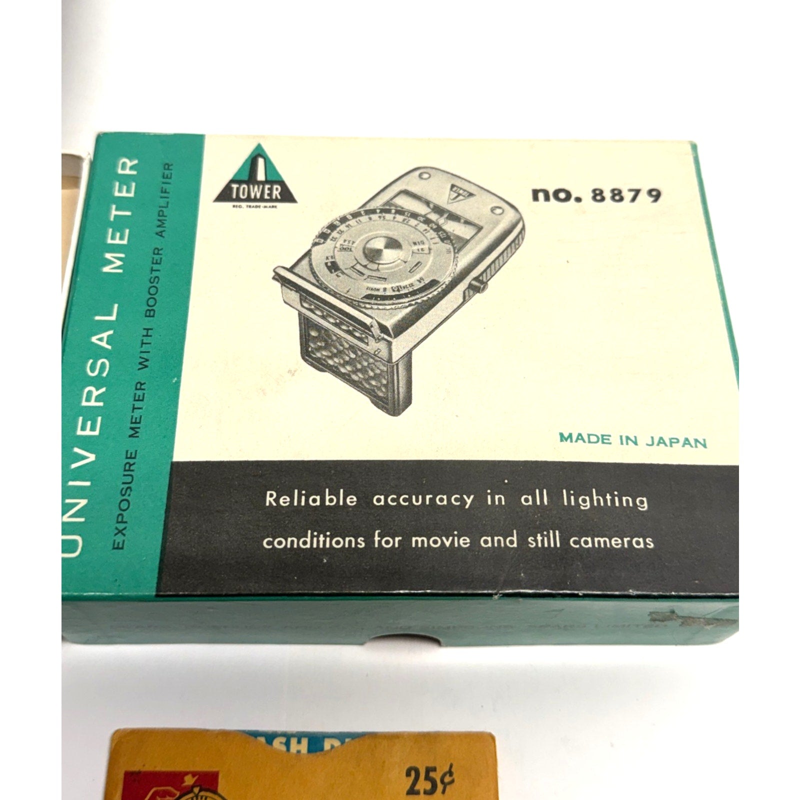 Vintage Tower Universal Exposure Meter 8879 w/ Case Box Manual Japan Kodaguide