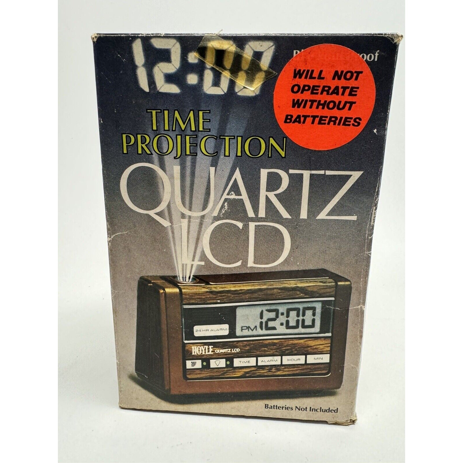 Vintage SEALED NEW Hoyle Battery Operated Digital Alarm Clock Model 7770