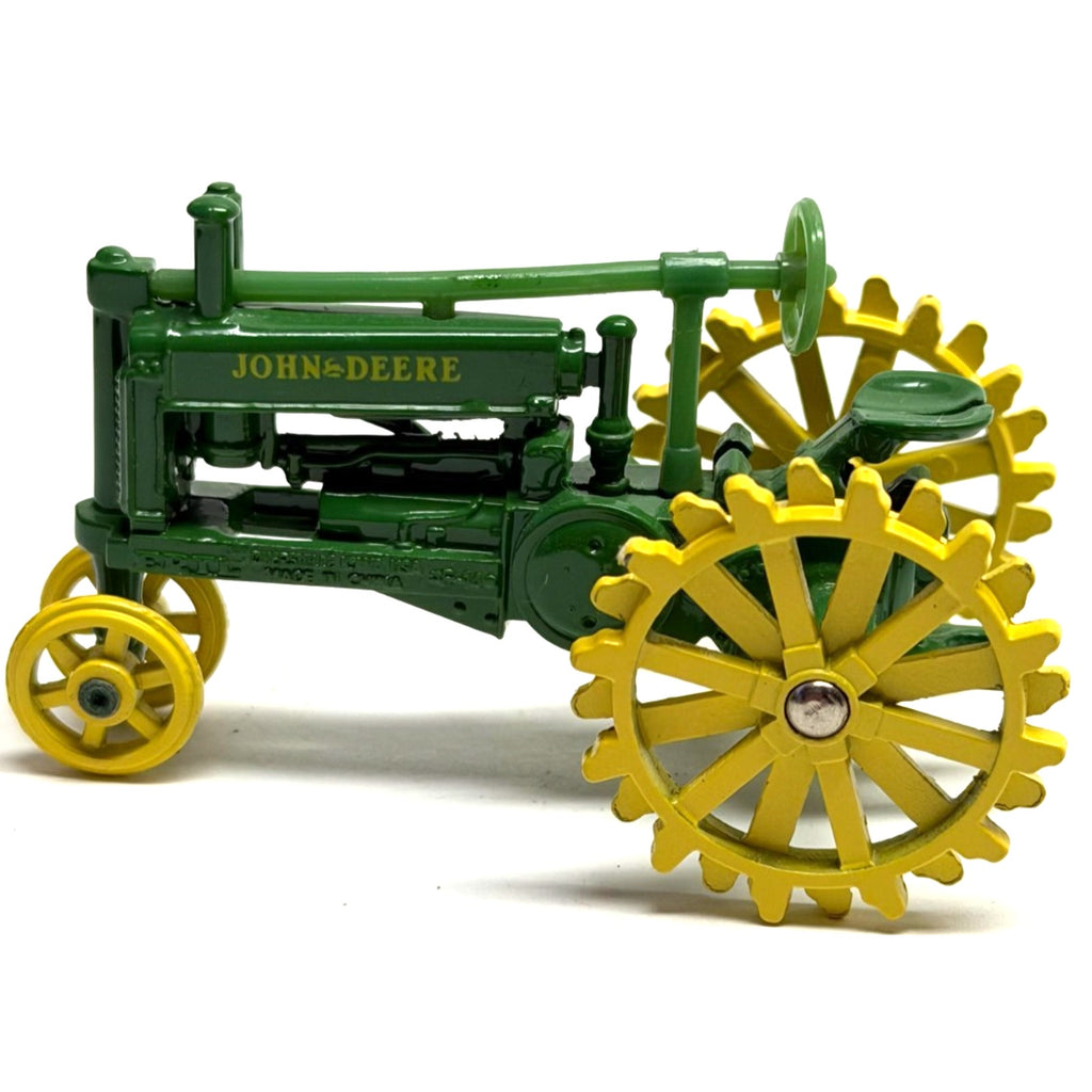 Vintage Ertl John Deere Diecast Mini F-14 Tractor Measures 3”