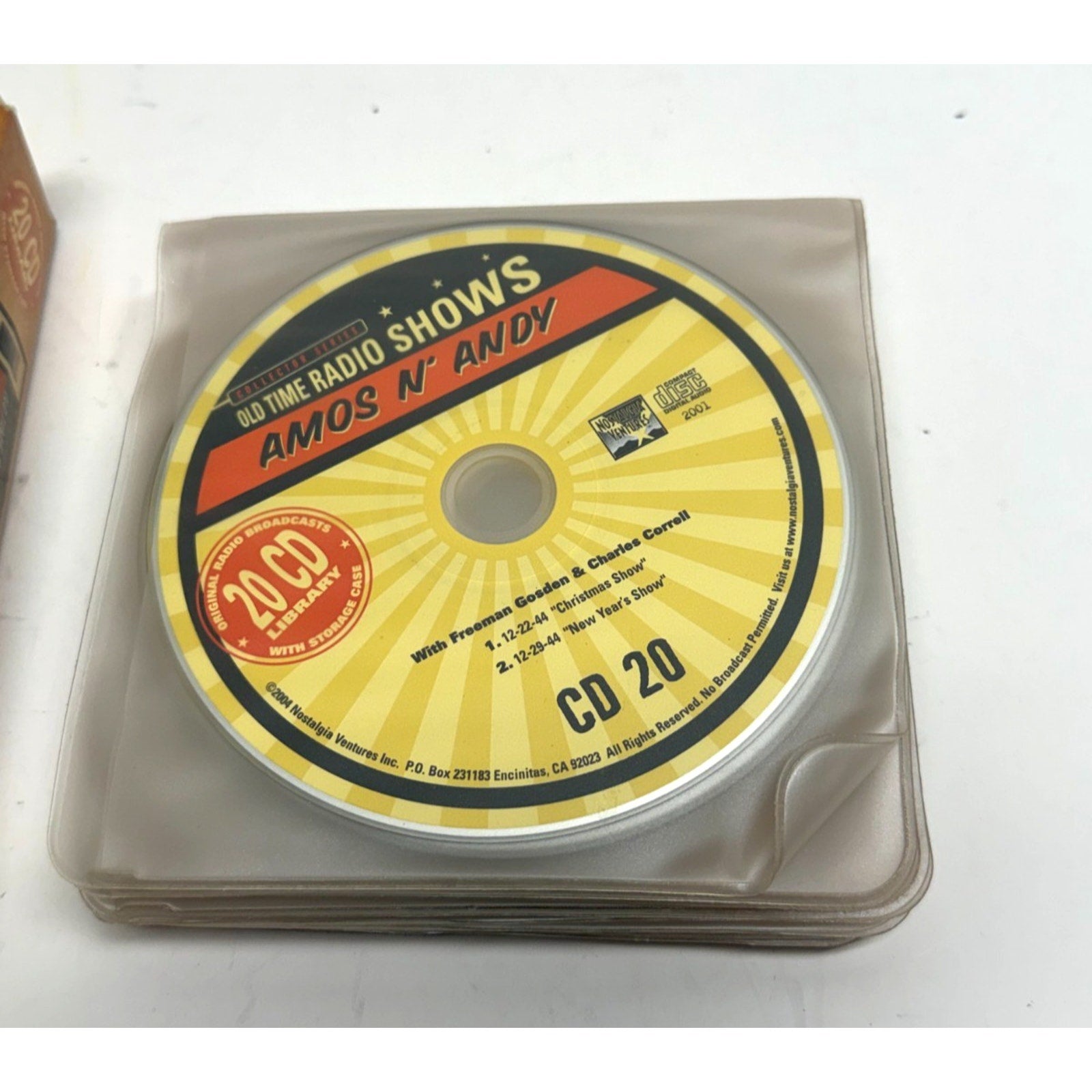 Vtg Amos N’ Andy Old Time Radio Shows Original Radio Broadcasts 20 CDs Box Set