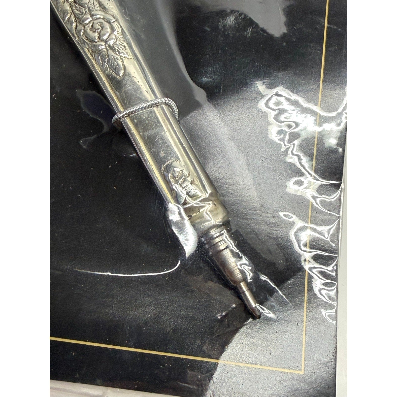 Vintage Alda's Forever Silverware Pen Silverplate - NEW