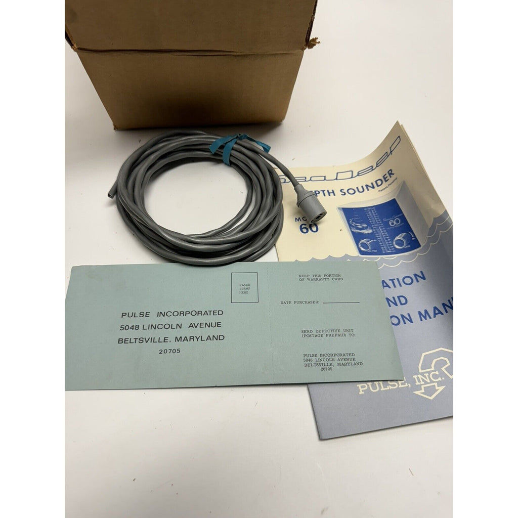 VINTAGE NOS Sea Deep Depth Sounder Model 60 - RARE / NEW IN BOX