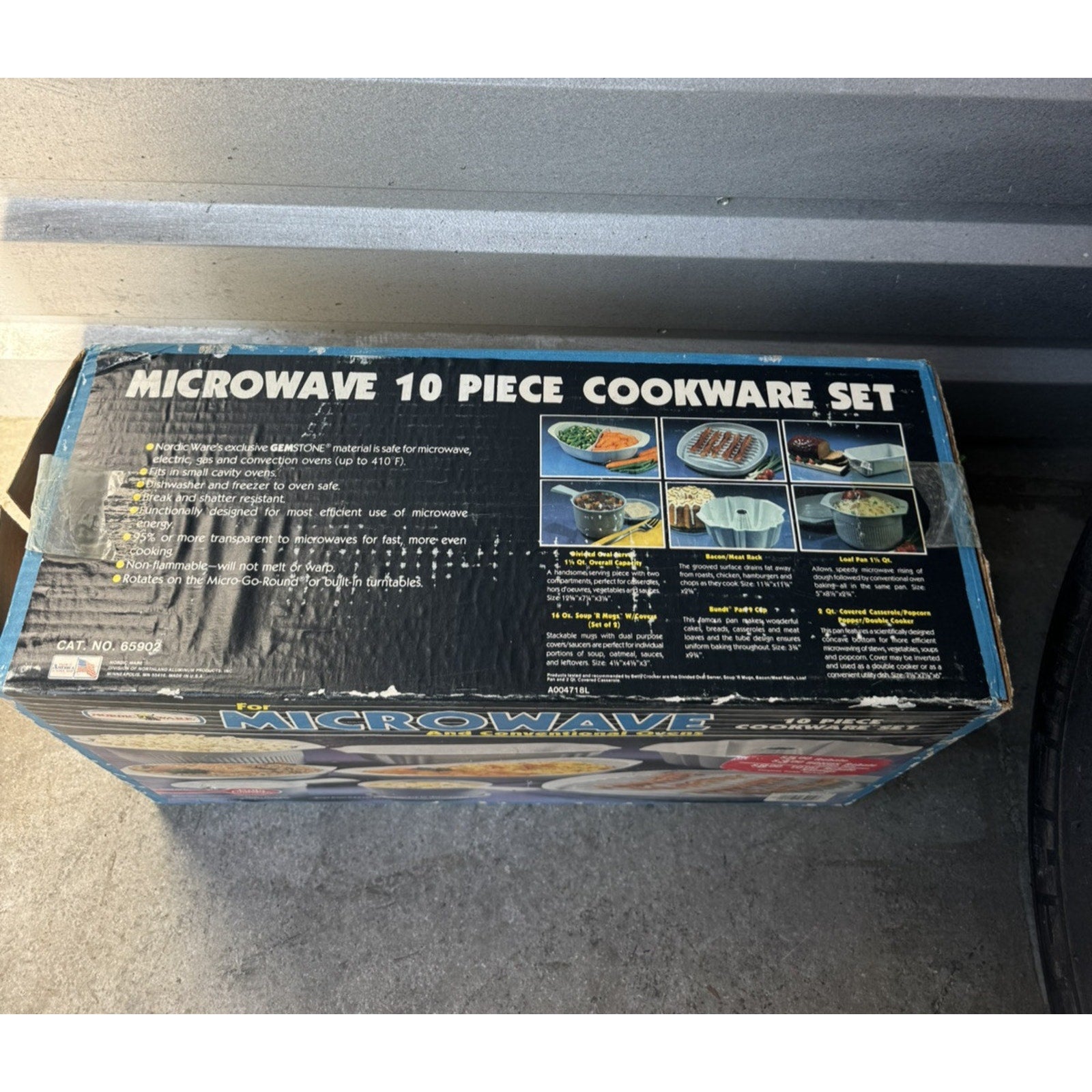 Vintage NOS Nordic Ware 10 Piece Microwave/ Conventional Cookware Set #65902 USA
