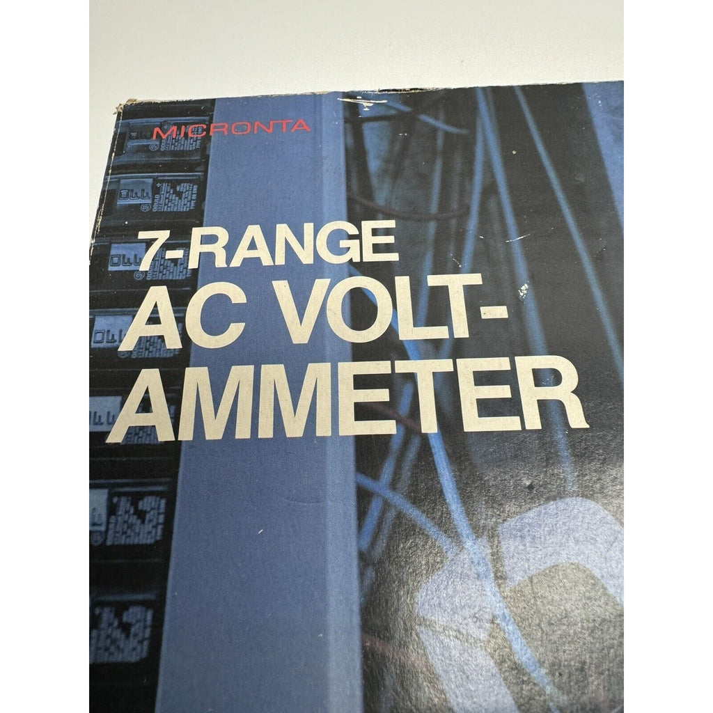 VINTAGE Micronta NOS AC V-A Clamp METER 22-161 W/ Inductive Pick Up Multiplier