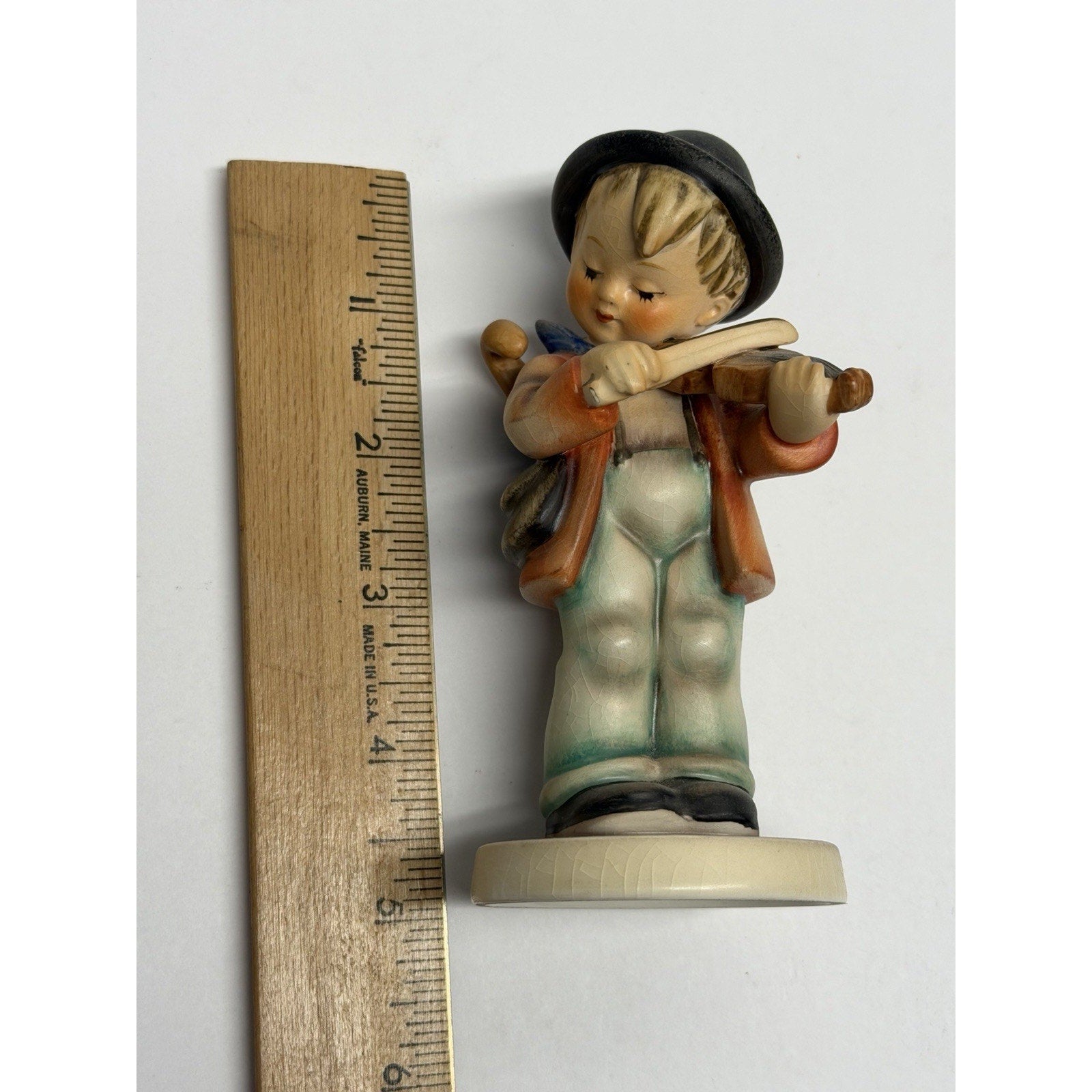 Vintage Goebel Hummel Figurine “Little Fiddler” Crown Germany RARE 5.25" TMK1