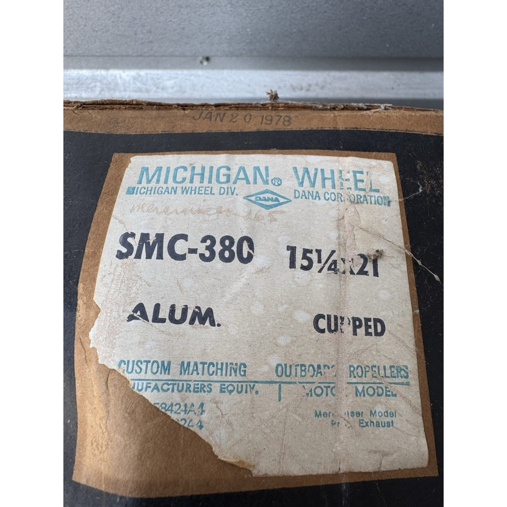 VINTAGE SEALED Michigan Wheel SMC-380 Cup AL 15 1/4X21 Mercruiser Propeller