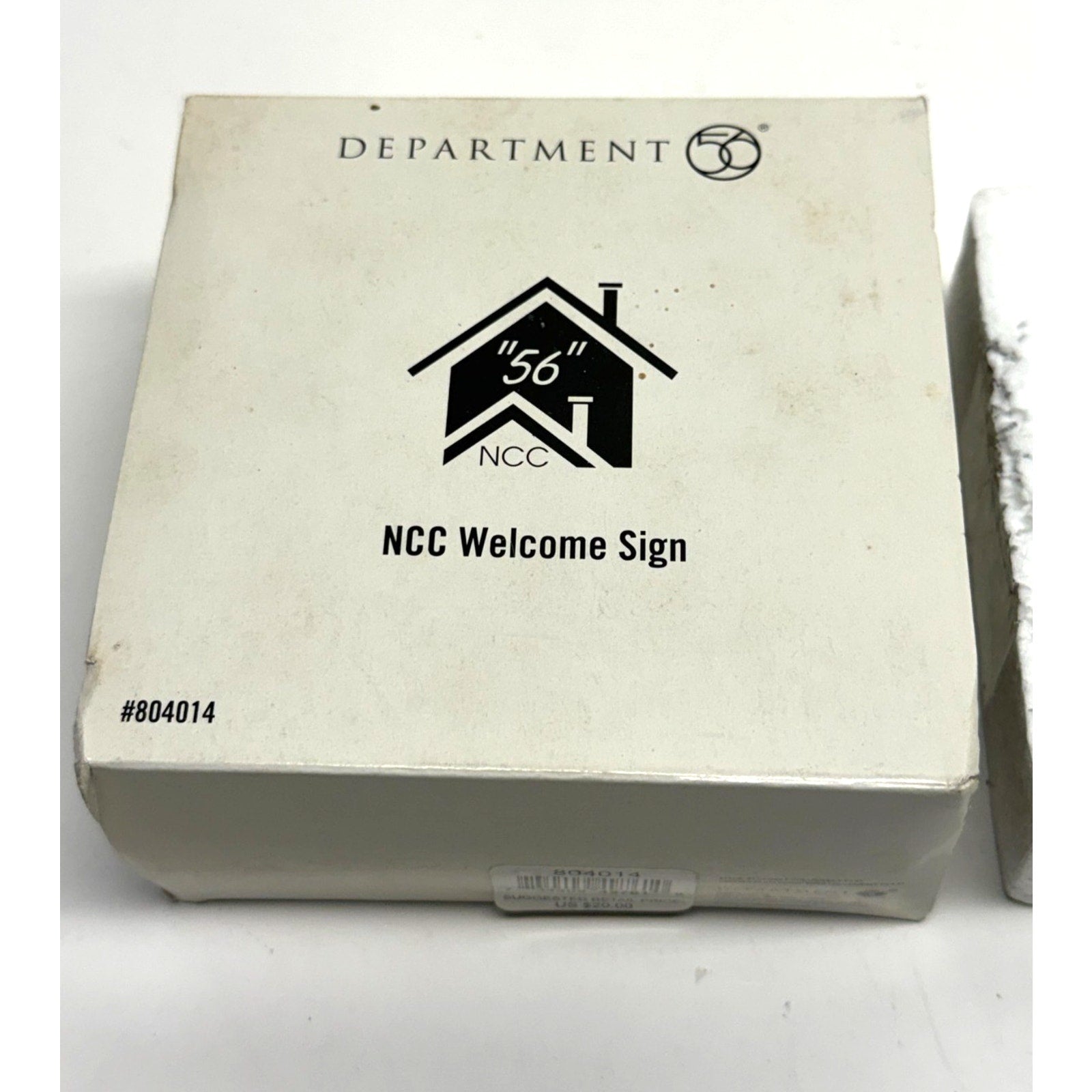 VTG Dept. 56 NCC Club Welcome Home Sign Issued 2008 Snow Village 804014