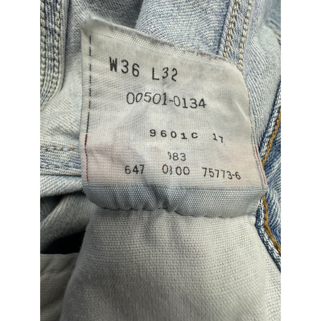 Vintage Men's Levi's 501 Denim Jeans Size 36 x 32 Made in Mexico