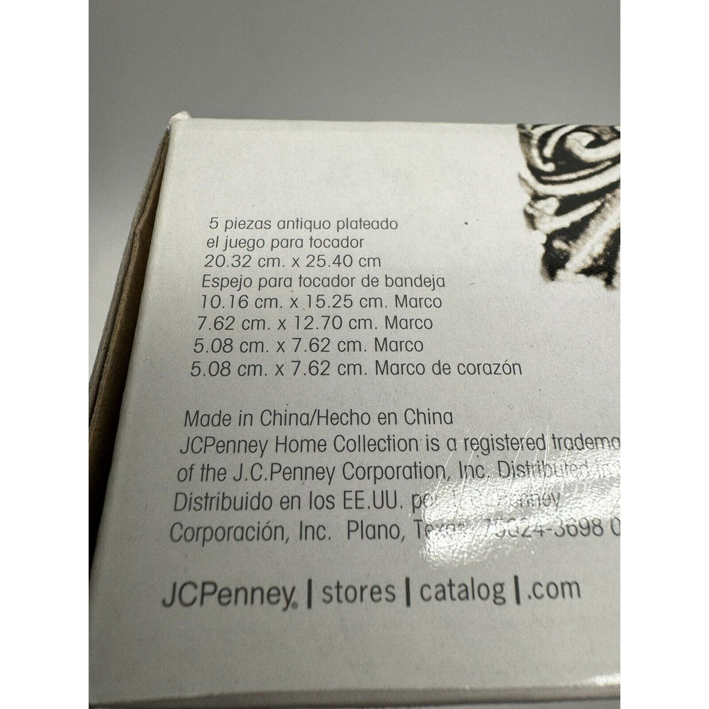 VINTAGE FACTORY SEALED JC Penny Home ~ 5 Piece Antique Jewel Vanity Frame Set