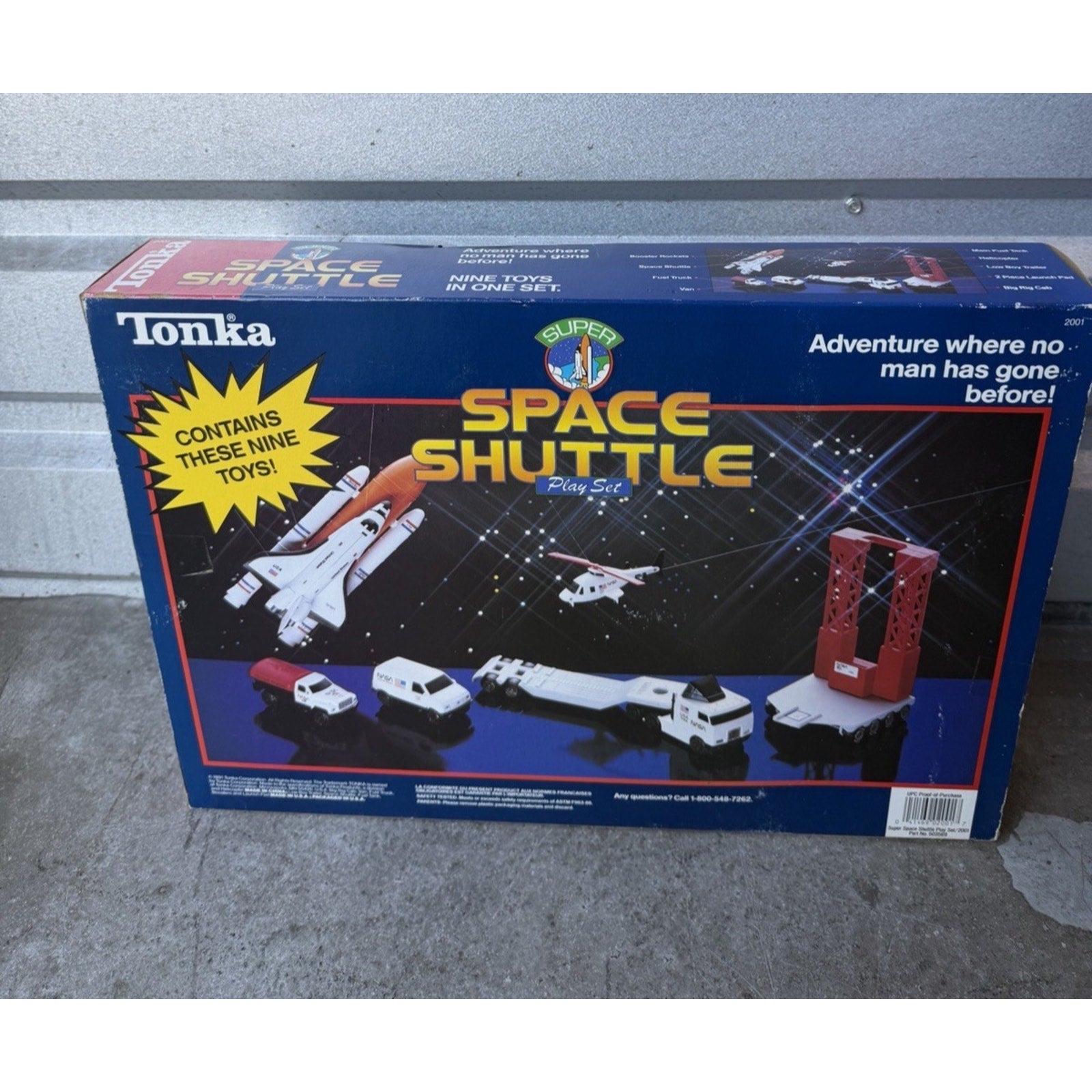 VTG Tonka 2001 Tough Ones NASA Space Shuttle Gift Set Truck Steel Discovery Toy