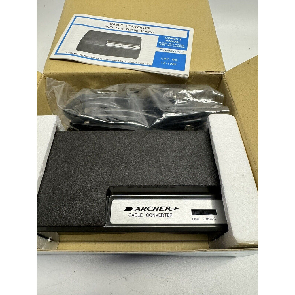 VINTAGE SEALED NEW Archer Tunable TV Cable Converter #15-1281 Radio Shack
