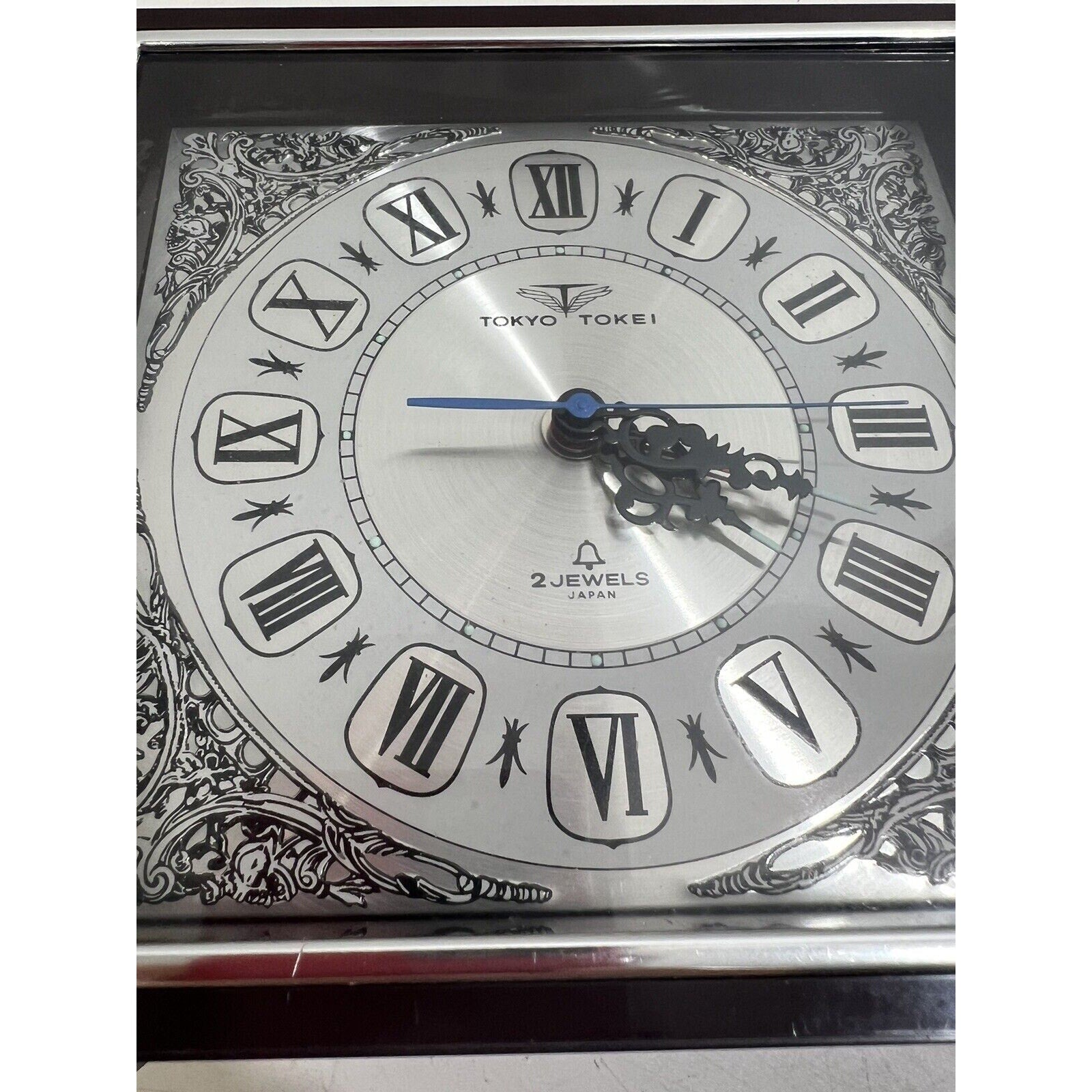 VINTAGE 60/70 Tokyo Takei 8 2 Jewels Mantel Clock Fully Working Made in Japan
