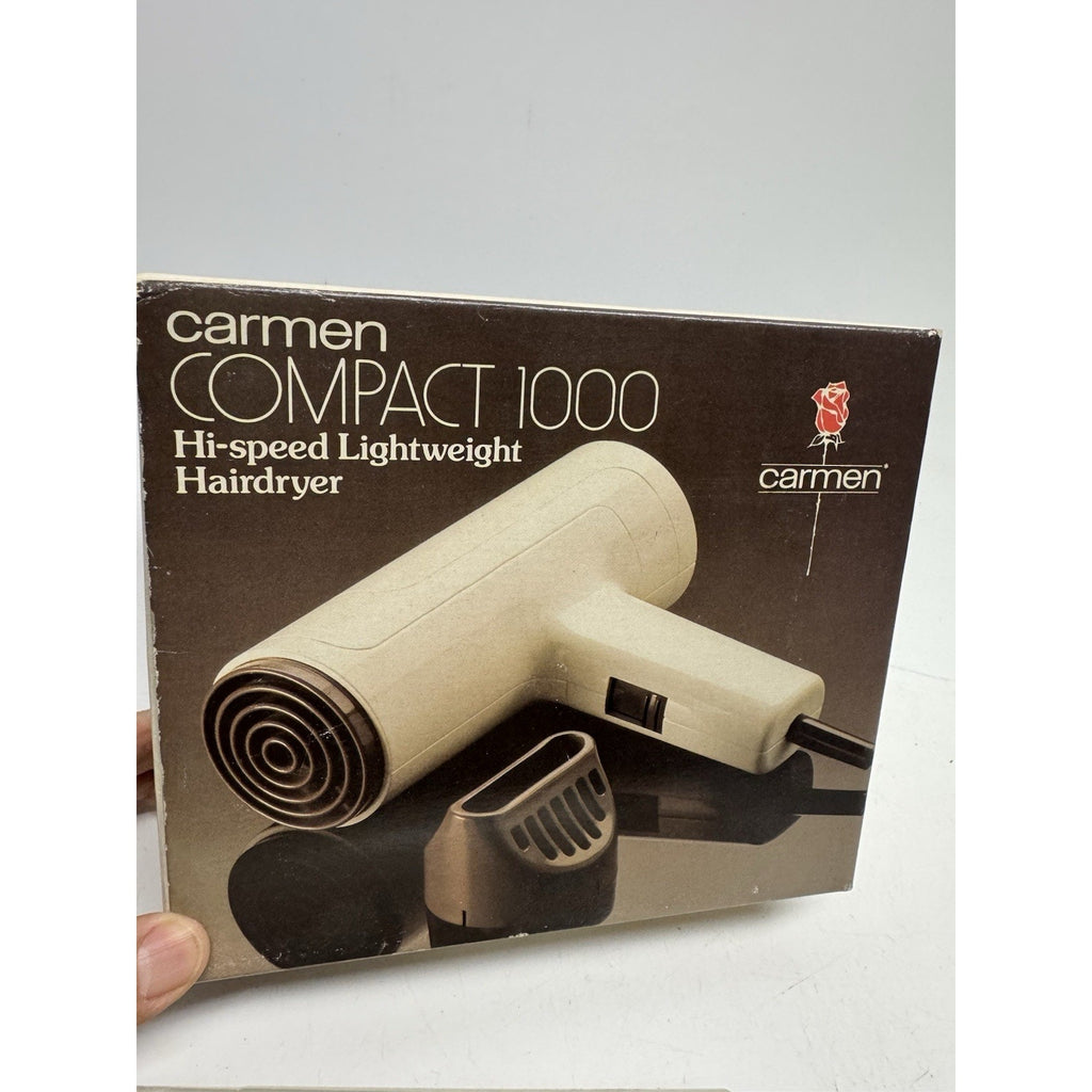 VINTAGE RARE Carmen Compact 1000 Watt Hair Dryer Made in Germany