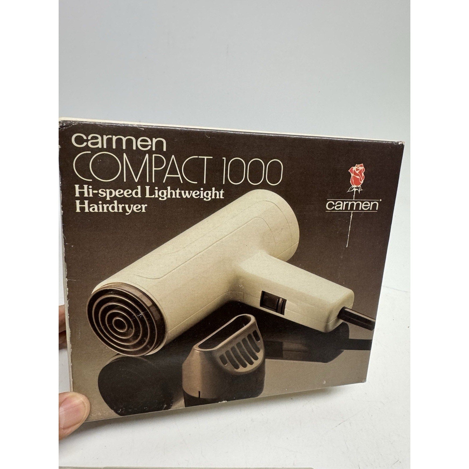 VINTAGE RARE Carmen Compact 1000 Watt Hair Dryer Made in Germany