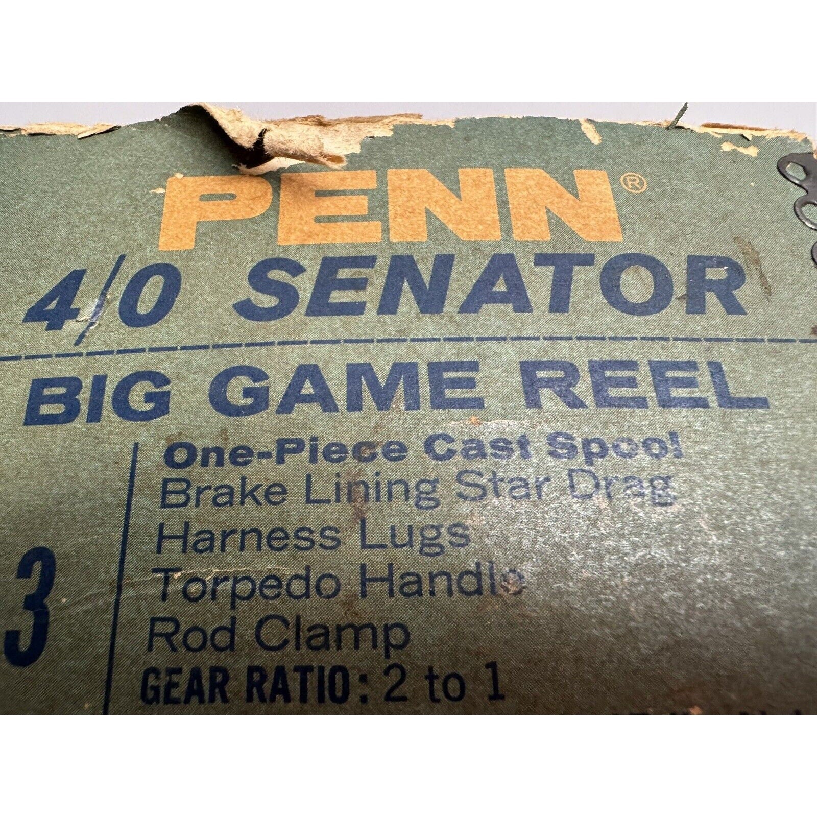 VINTAGE Penn Senator 4/0 #113 Conventional Big Game Saltwater Fishing Reel USA