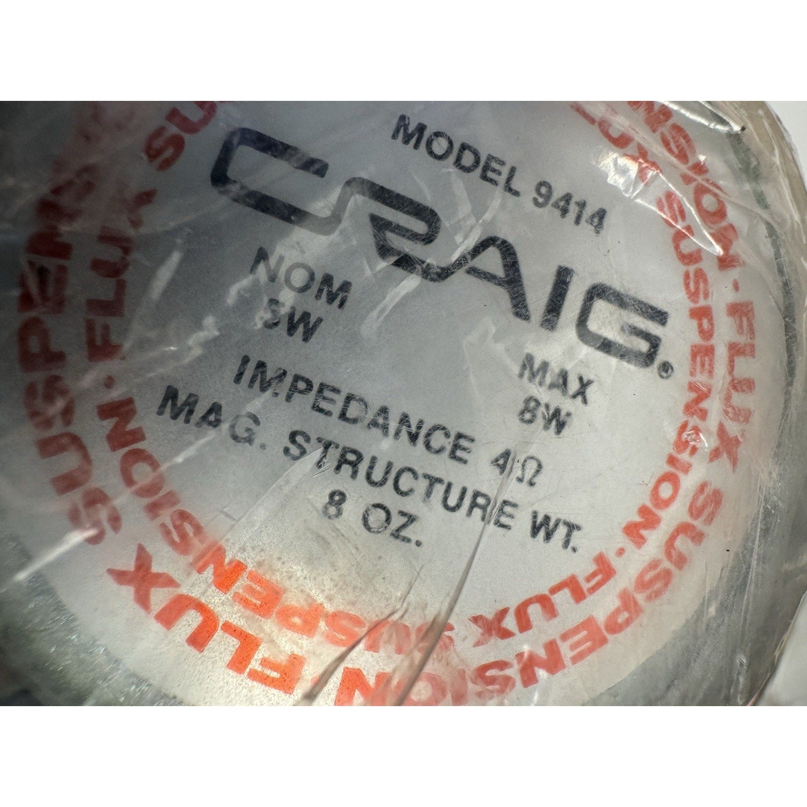 Vintage 1979 NOS Craig Car Stereo Speakers 9414 Made in Japan