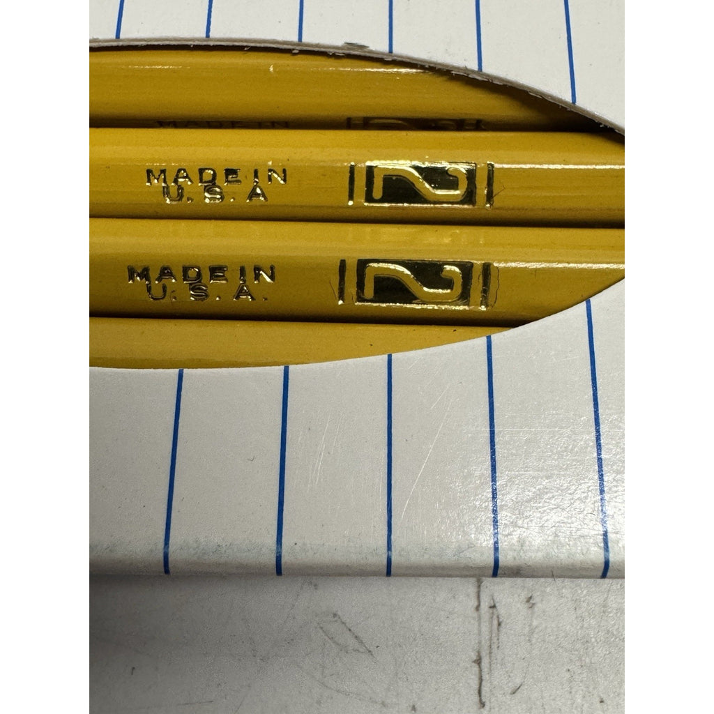 Lot of 5 VINTAGE Bonded Lead Tipped Hexagon Pencils PMA Certified D4236 Made USA