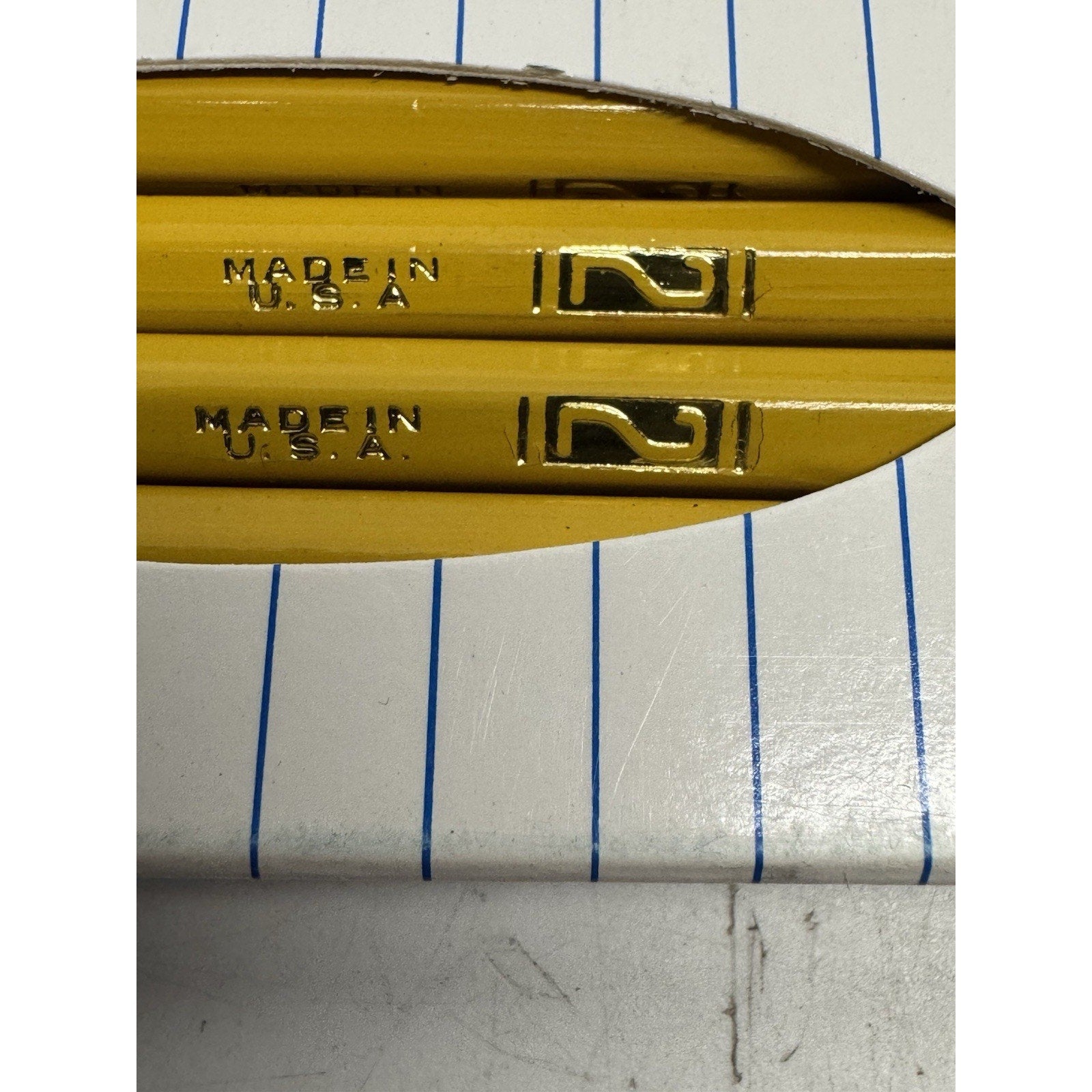 Lot of 5 VINTAGE Bonded Lead Tipped Hexagon Pencils PMA Certified D4236 Made USA