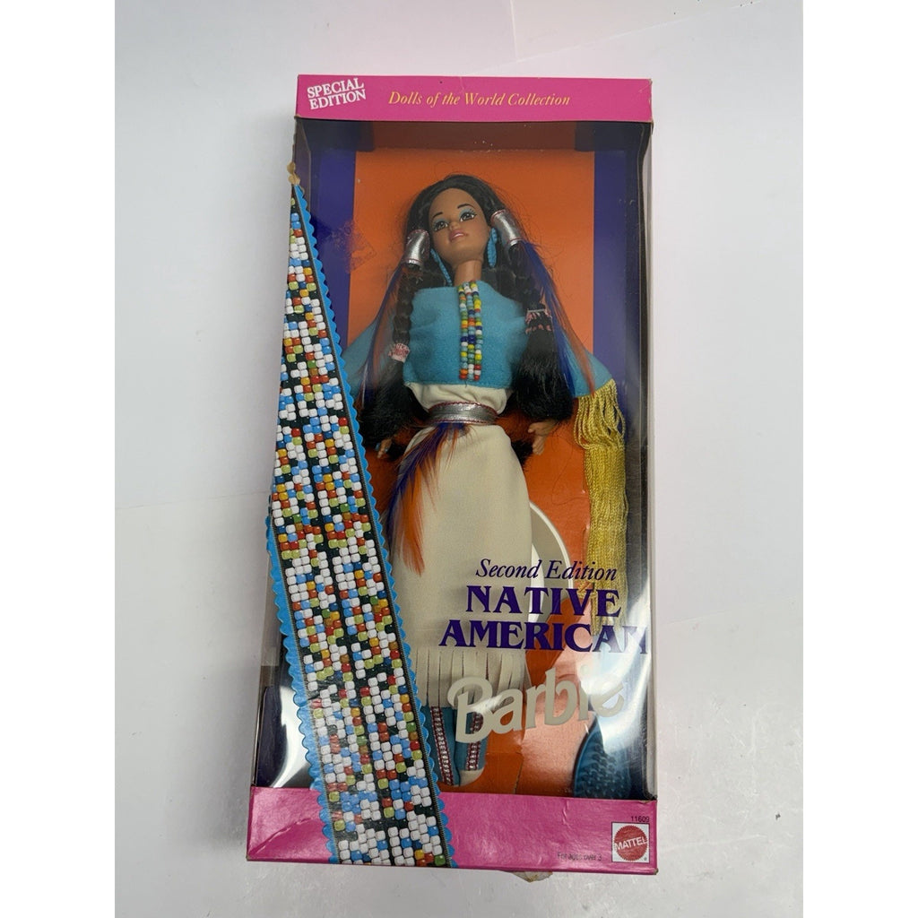 Vintage 1993 Native American Barbie Dolls Of The World 2nd Edition Mattel 11609