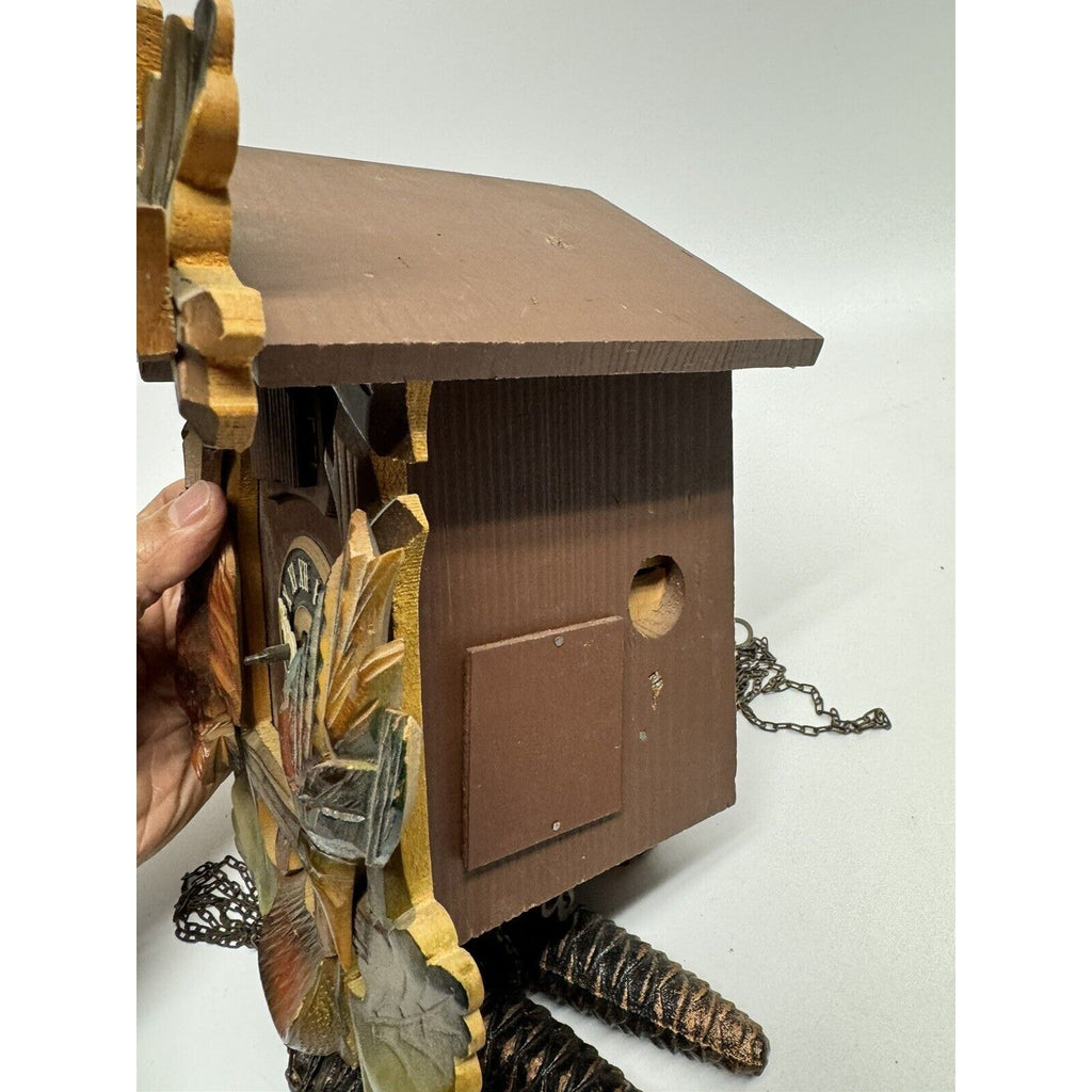 Vintage Cuendet Musical Swiss Chalet Cuckoo Clock Hunting Danube UNTESTED