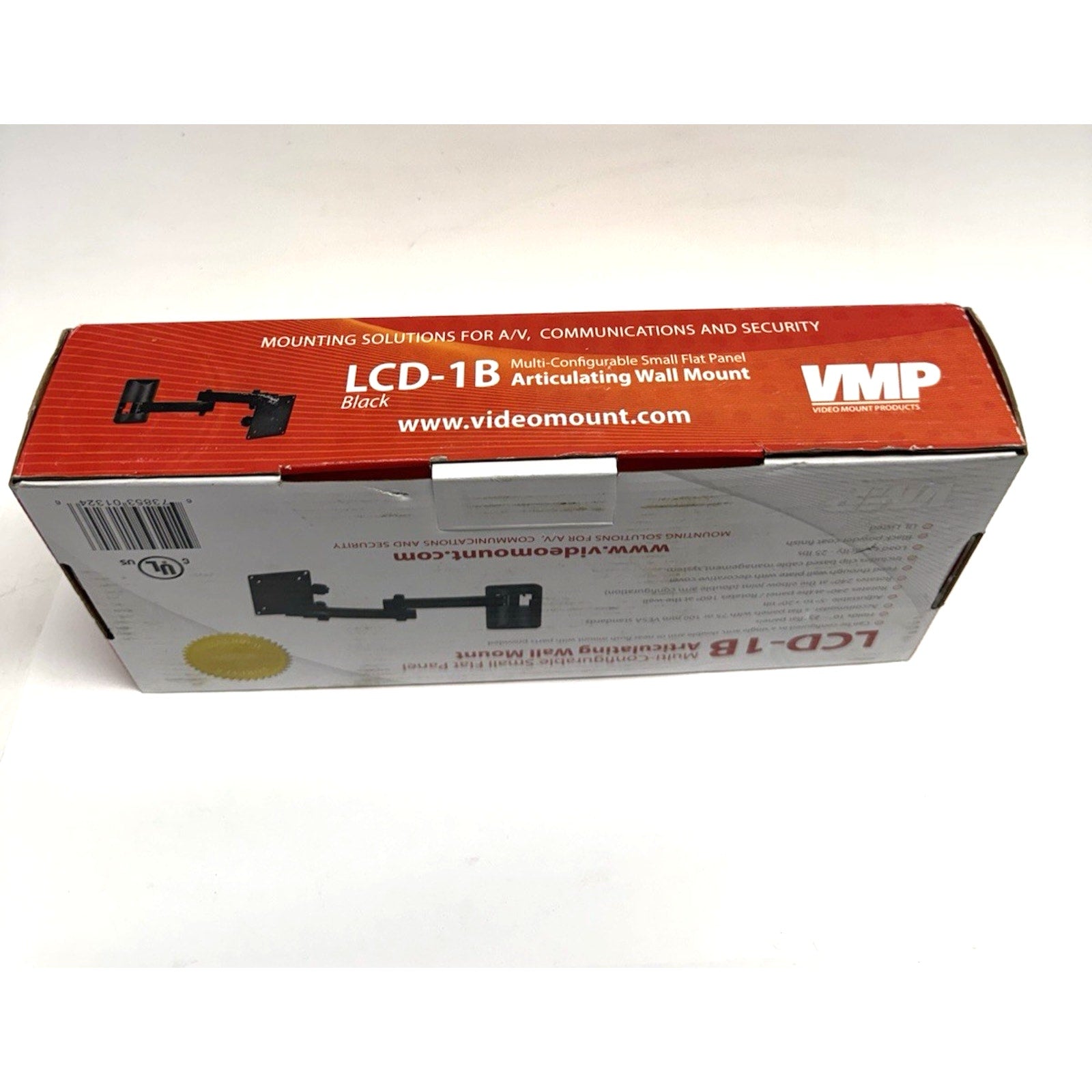 SEALED VMP Articulating Wall Monitor/TV Mount for 10" - 23" Flat Panels LCD-1B