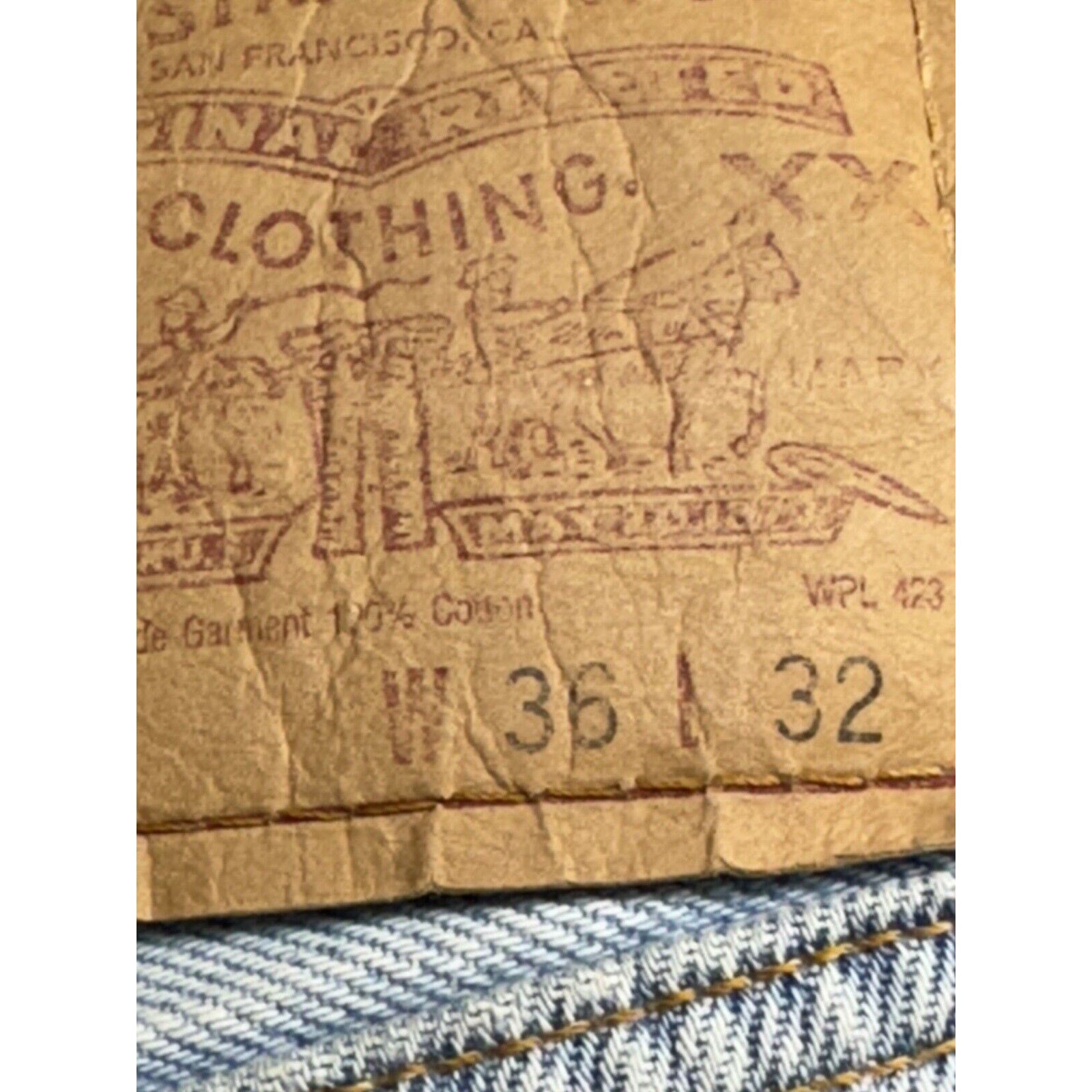 Vintage Men's Levi's 501 Denim Jeans Size 36 x 32 Made in Mexico