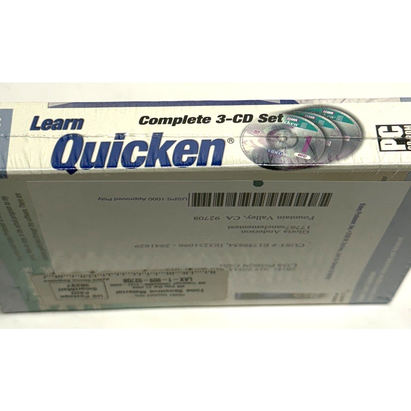 Vintage FACTORY SEALED Video Professor Learn Quicken PC Software