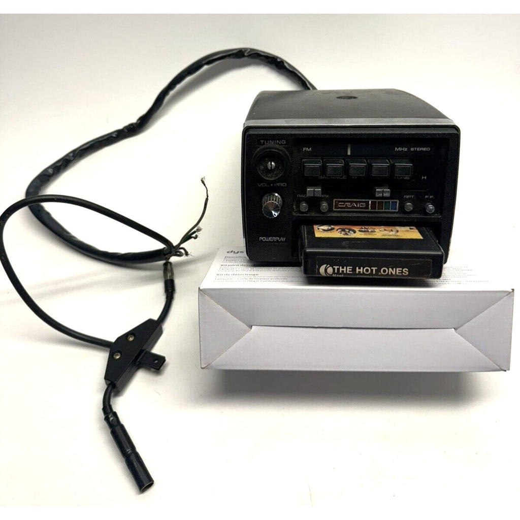 VINTAGE Craig Powerplay 3142 8-Track Stereo Slide Mount Tape Player JAPAN WORKS!