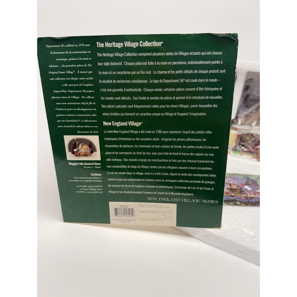 VINTAGE SEALED Dept 56 New England Village - Moggin Falls General Store - 56602