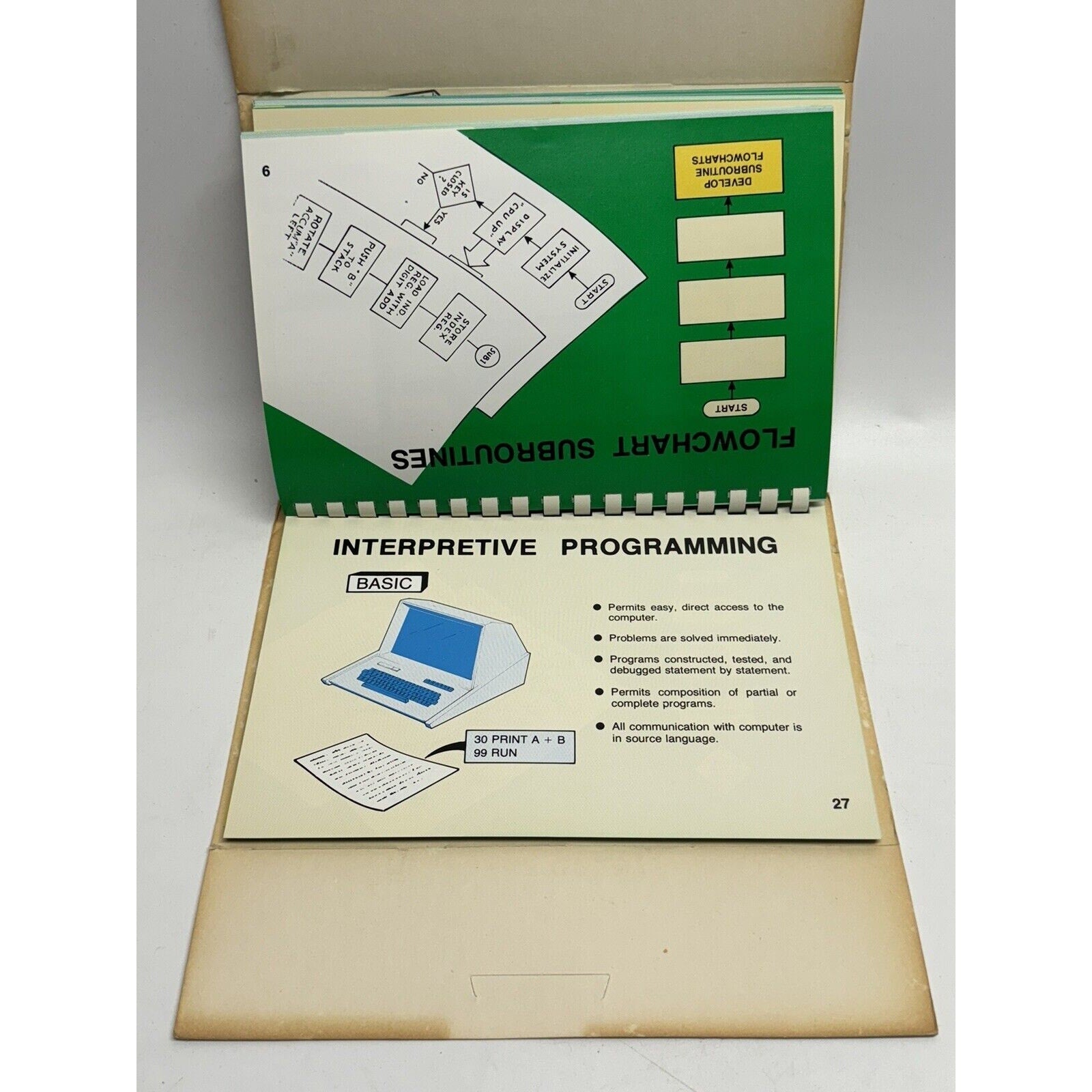 VINTAGE "RARE" Heathkit Continuing Education Microprocessors FLlipchart 1977