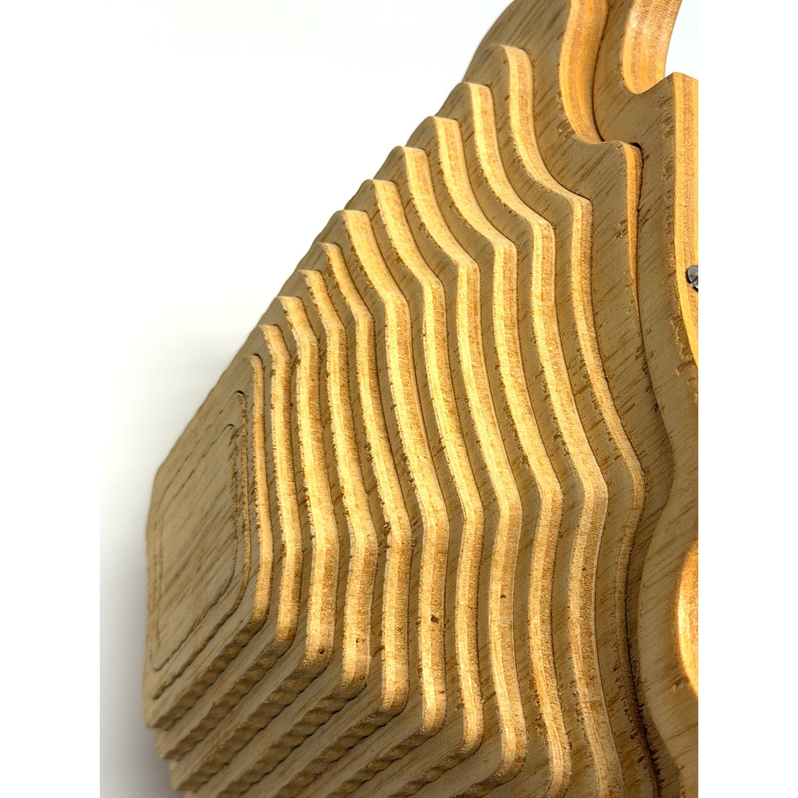 VINTAGE Collapsible Expandable Signed Wooden Art Piece Cartagena Colombia