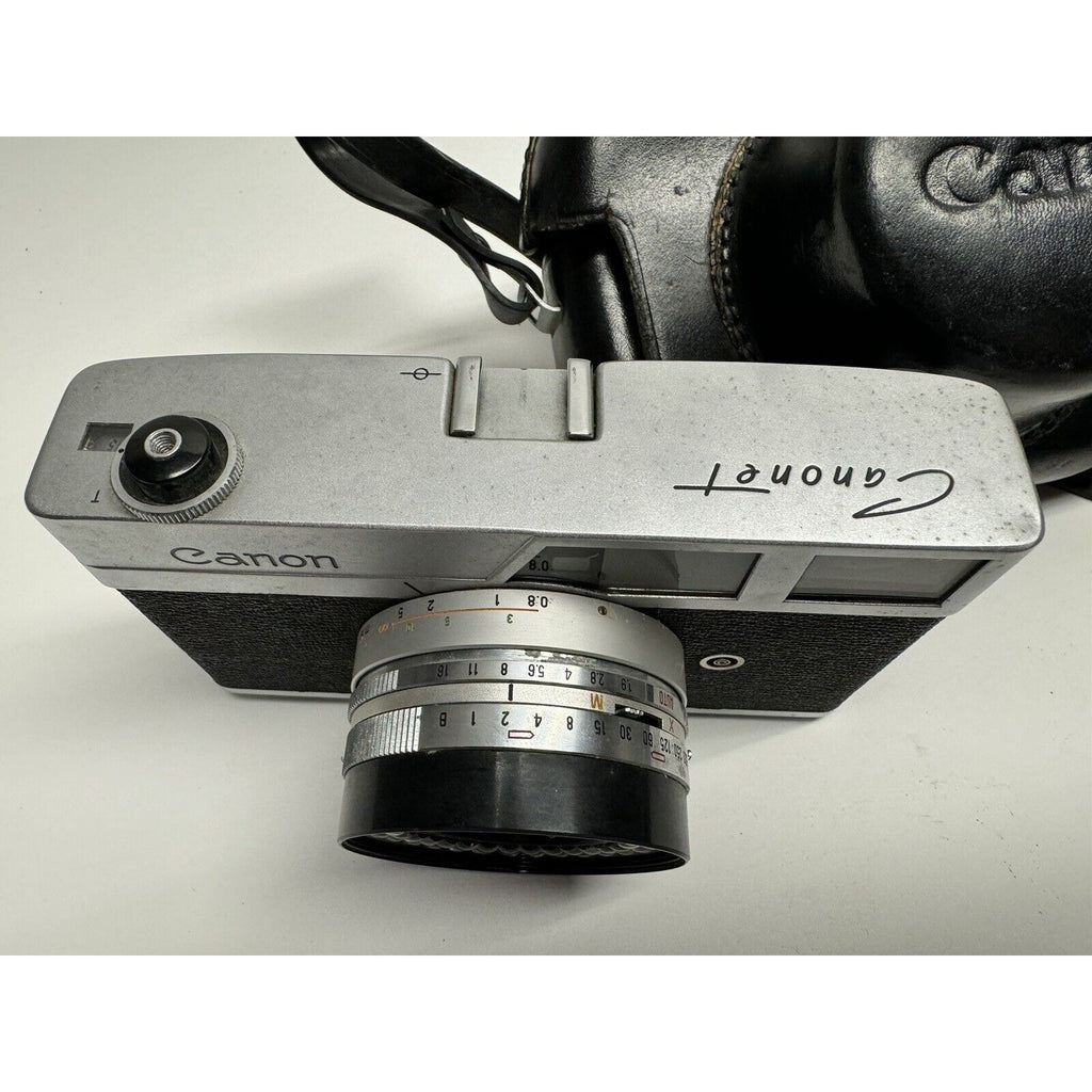 VINTAGE Canon Canonet 35mm Silver Point & Shoot Film Camera Made in JAPAN