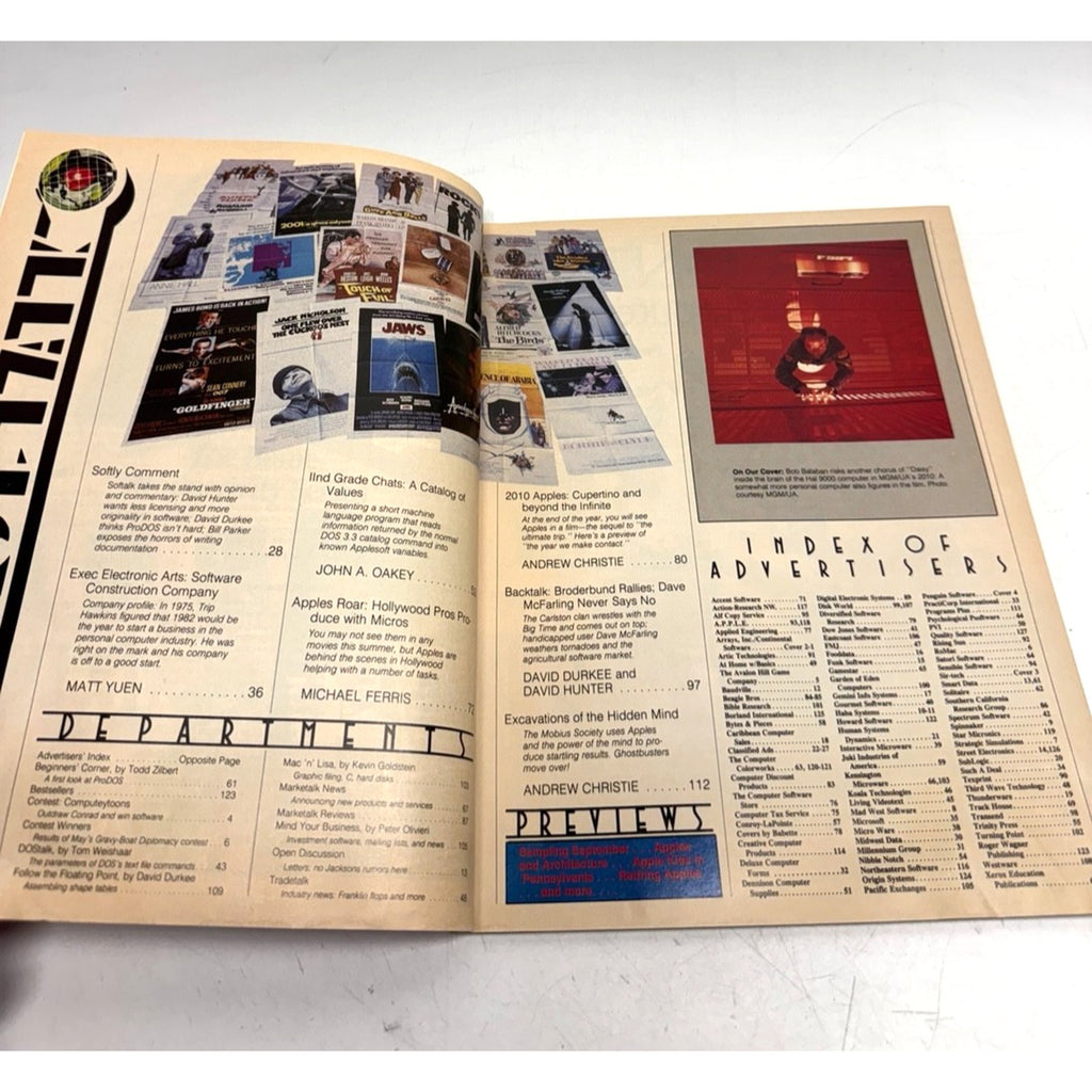 Vintage SOFTALK magazine, August 1984, Volume 4 issue.