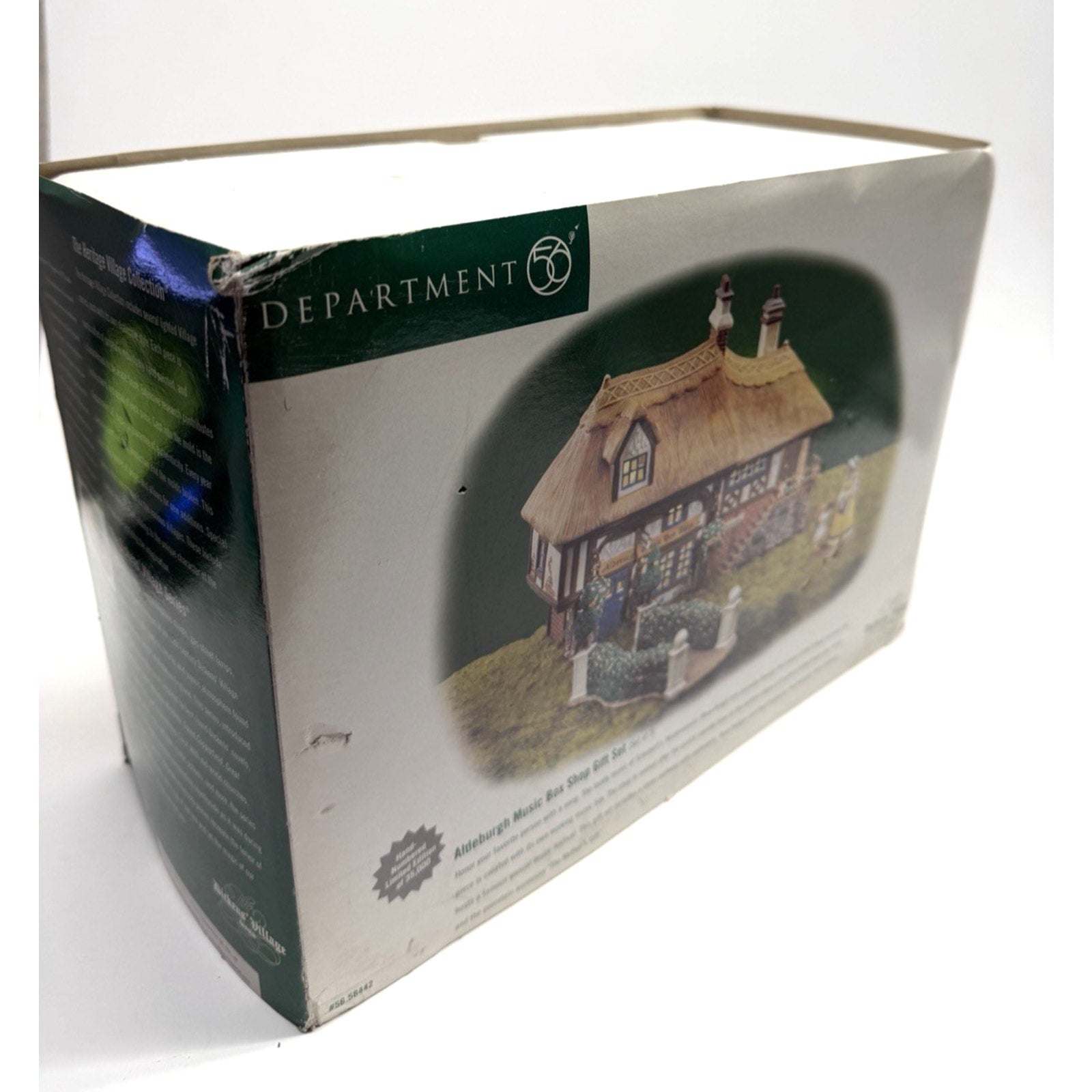 VINTAGE Dept 56 Dickens: Aldeburgh Music Box Shop Gift Set - Ltd Edition 58442
