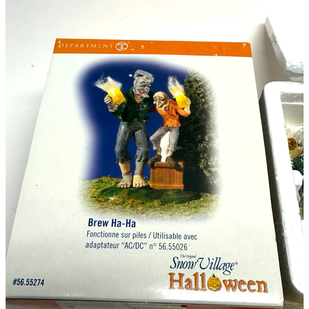 Vintage NEW Department 56 Snow Village Halloween Brew Ha-Ha #56.55274