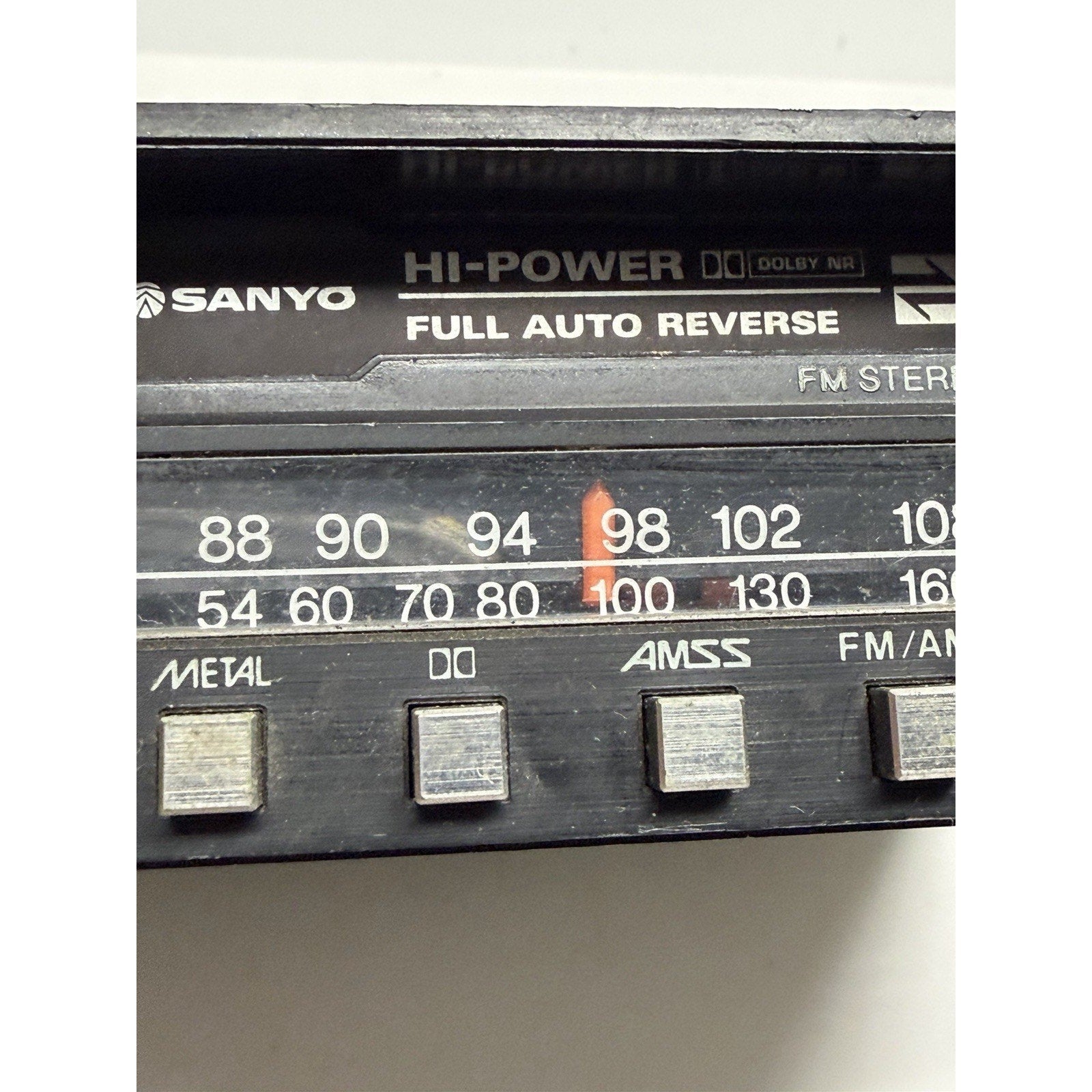 Vintage SANYO FT-V90 CAR STEREO RADIO CASSETTE FULL AUTO EJECT ~UNTESTED