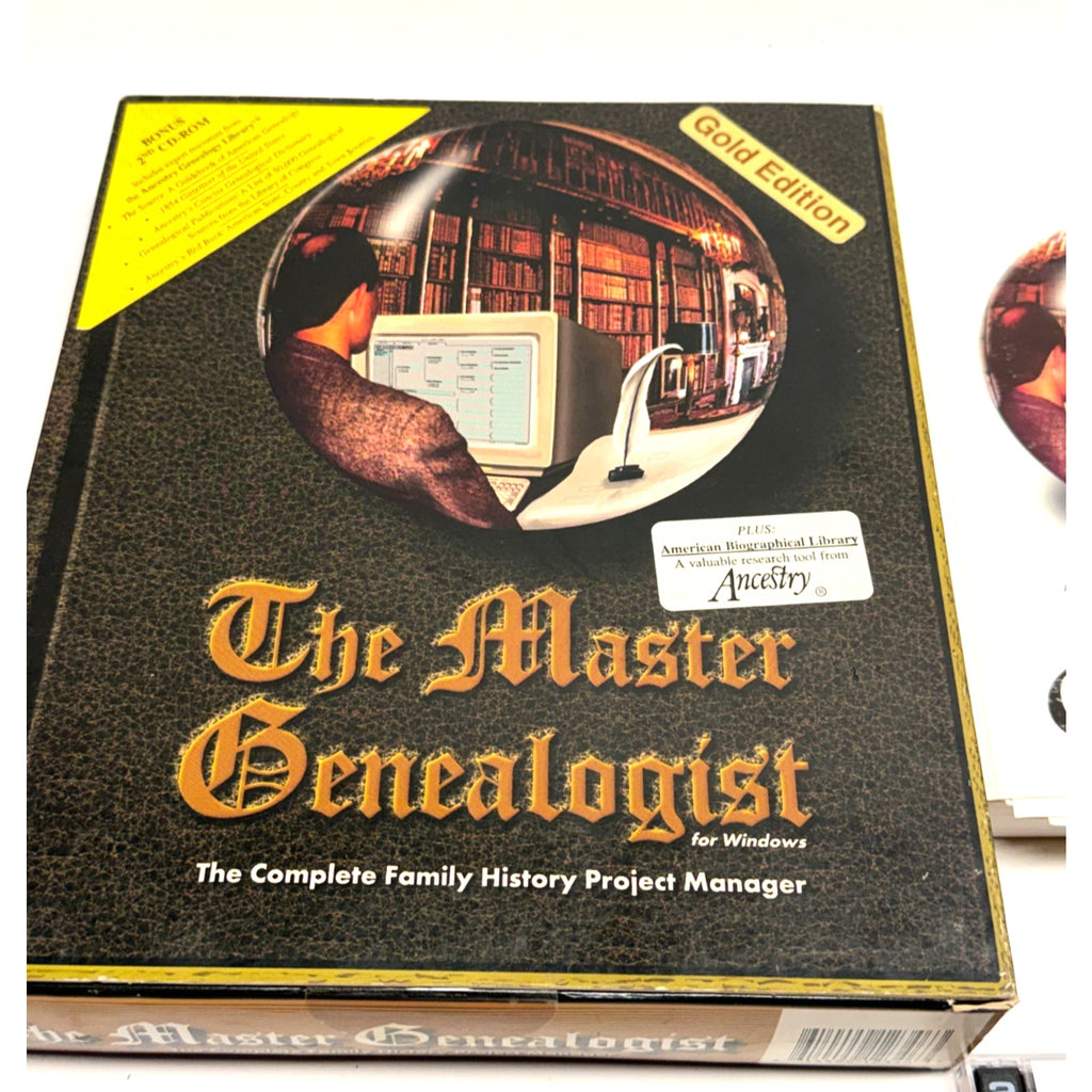 Vintage The Master Genealogist Gold Edition CD with Manuals