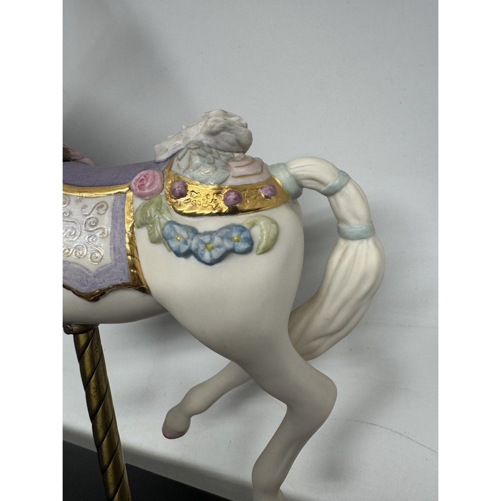 VINTAGE Cybis Sugarplum Porcelain Carousel Horse 12" L/Edition #142/750