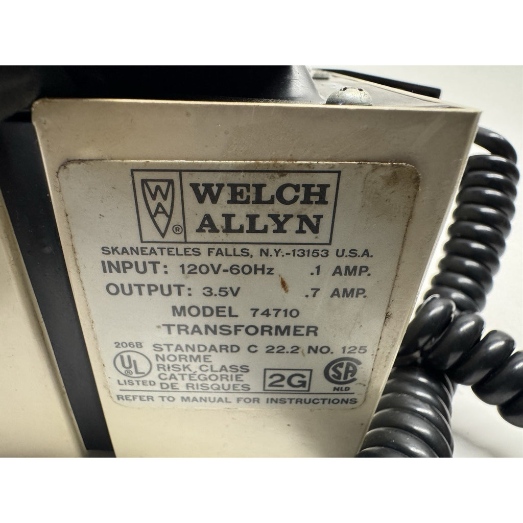 VINTAGE Welch Allyn 74710 Series Wall Transformer Ophthalmoscope Otoscope Bundle