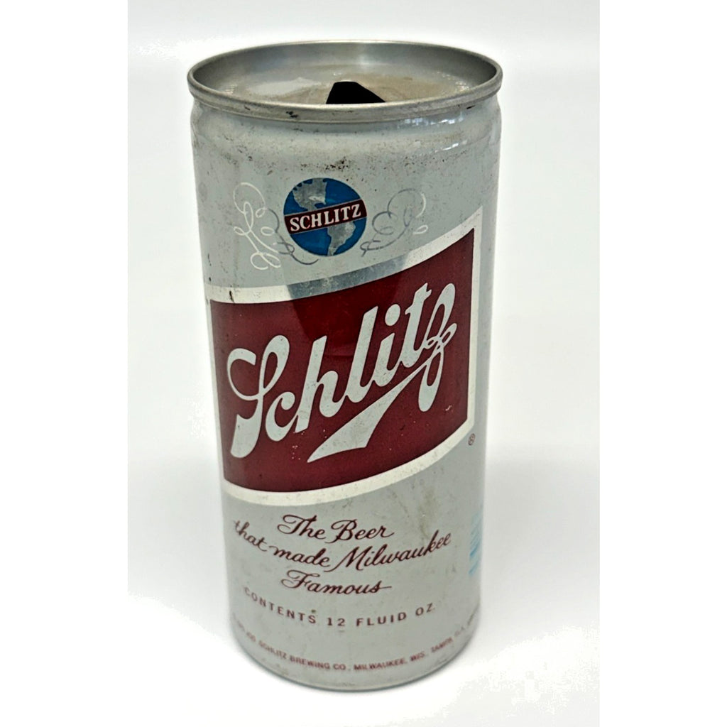 Vintage Schlitz Lift Pull Tab Top 12oz Beer Milwaukee Antique Schlitz 1975 Can