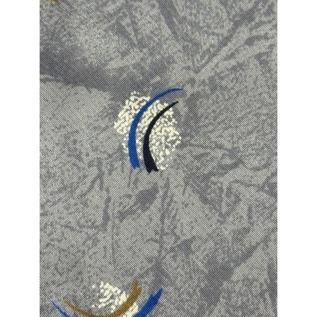 Vintage Valentino 100% Silk Tie # 4151 Gray Marble Made in Italy
