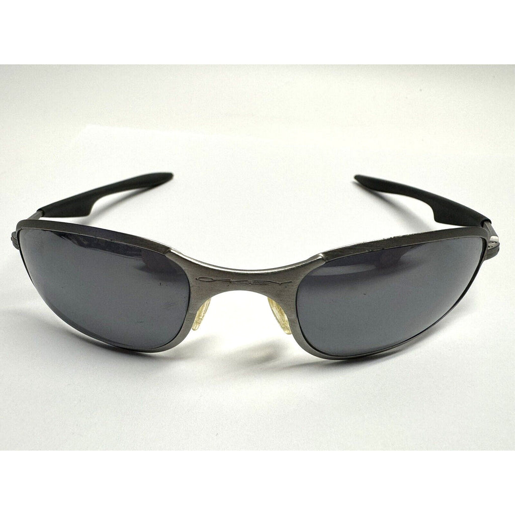 VINTAGE Oakley A Wire 1.0 Brushed Thick / Black Iridium SKU: 05-565 - EXCELLENT!