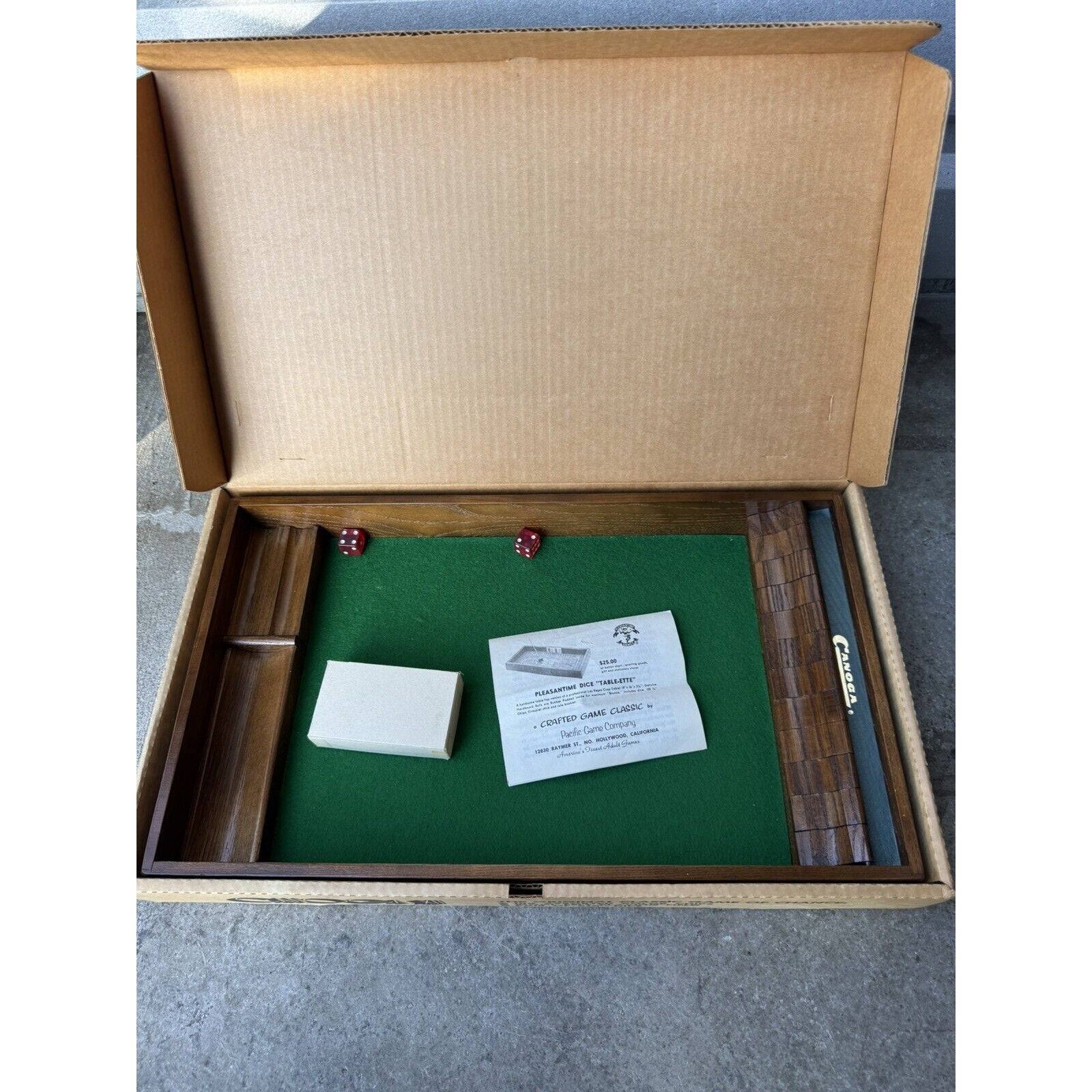 Vintage NOS Pacific Game CANOGA XII Dice Game #4000 Made in USA