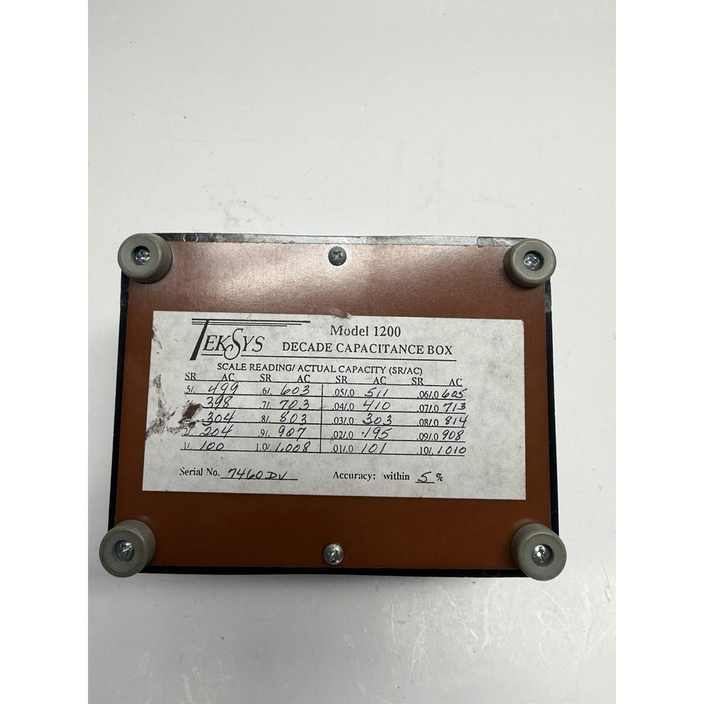 VTG Microfarads Decade Capacitor CP83596-00 Decade Capacitance Box Model 1200