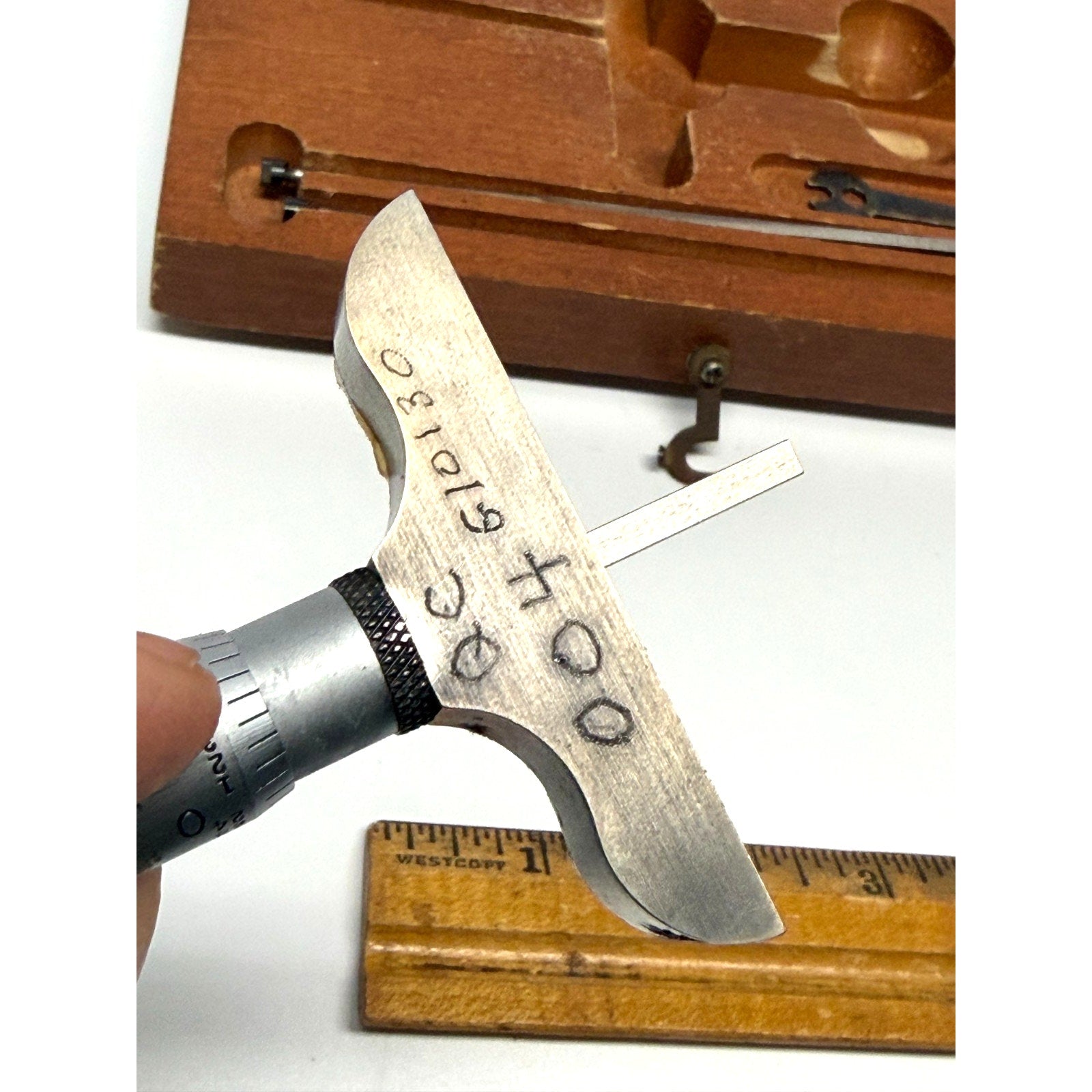 Vintage Starrett No. 449 Blade Depth Micrometer Set w/ Case