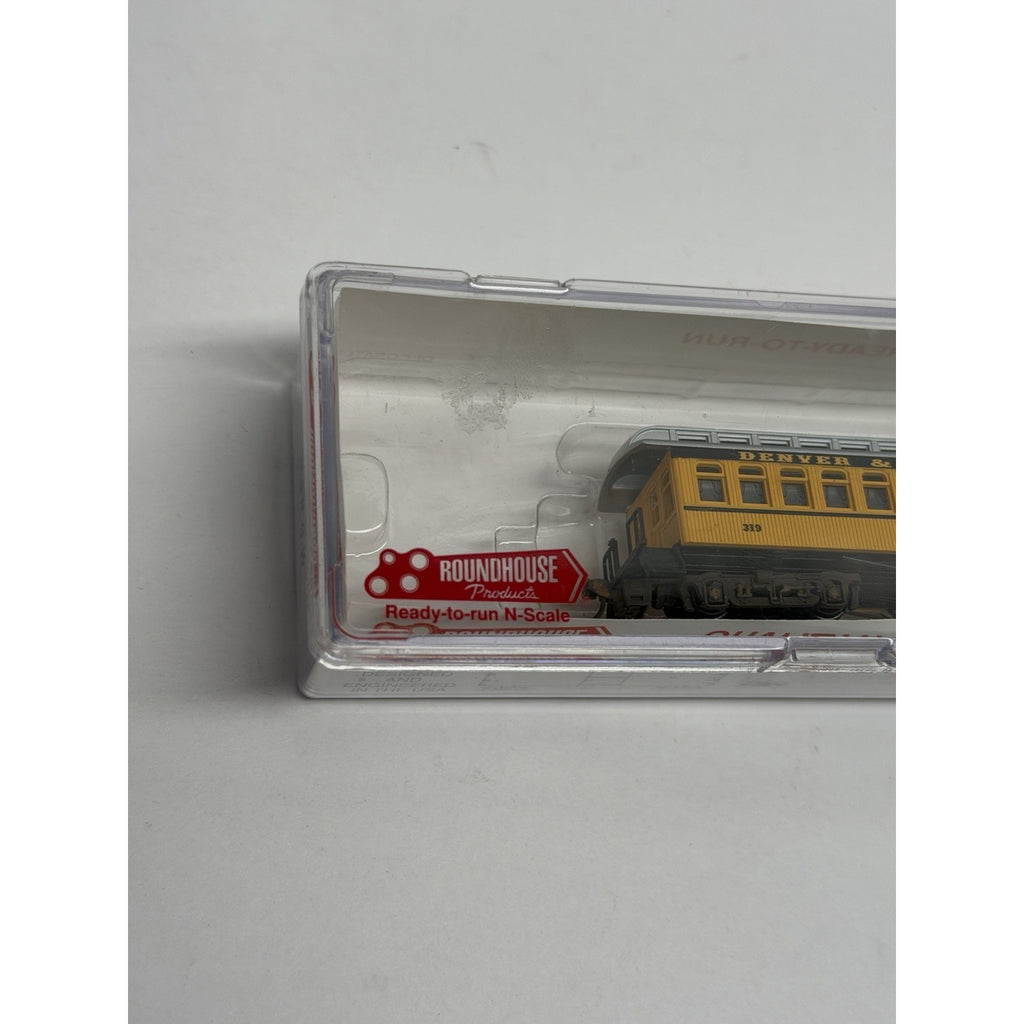 Vintage NOS N Roundhouse 85004 34' Overton Coach D&RGW Train