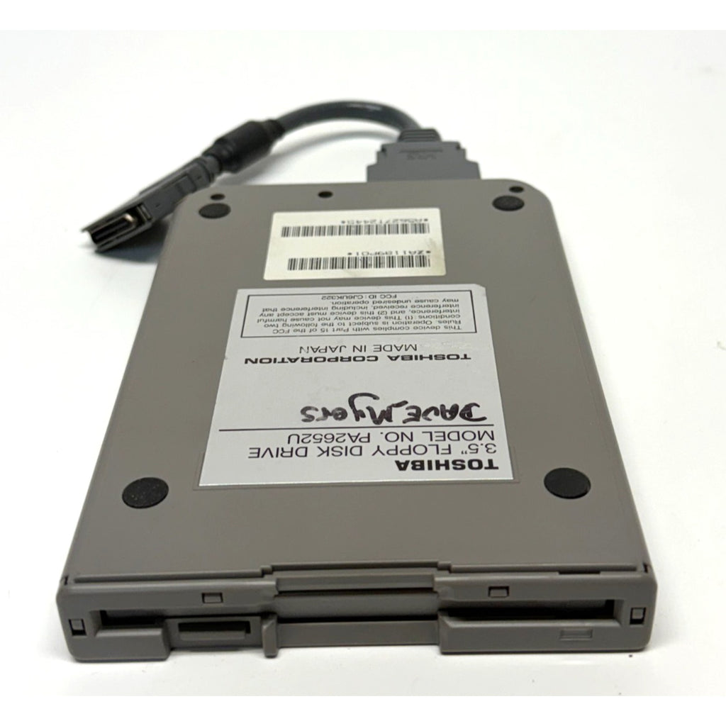 Vintage Toshiba PA2652U External 3.5" Floppy Disk Drive FDD Attachment Case